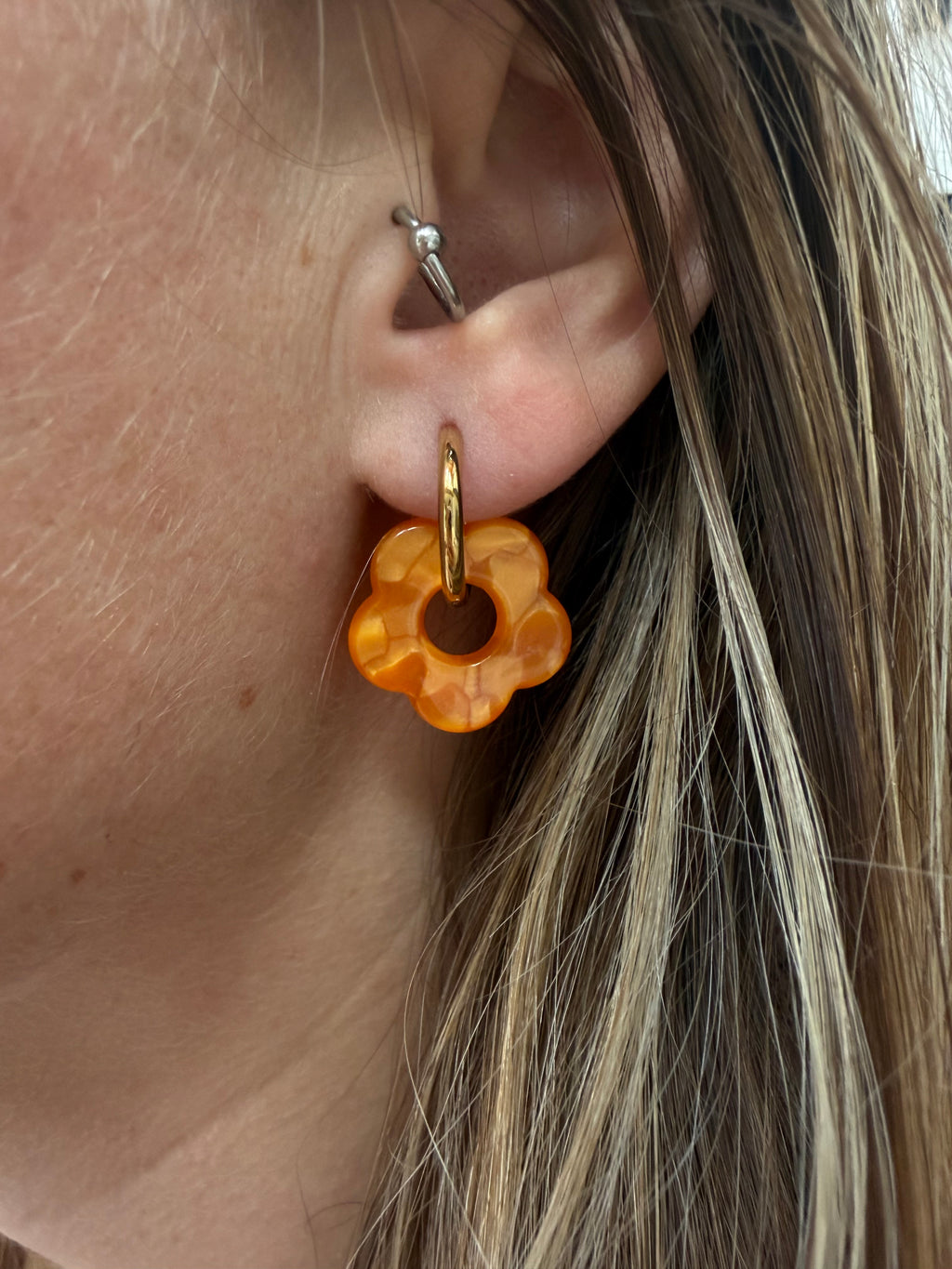 Boucles d’oreilles EMILIE oranges
