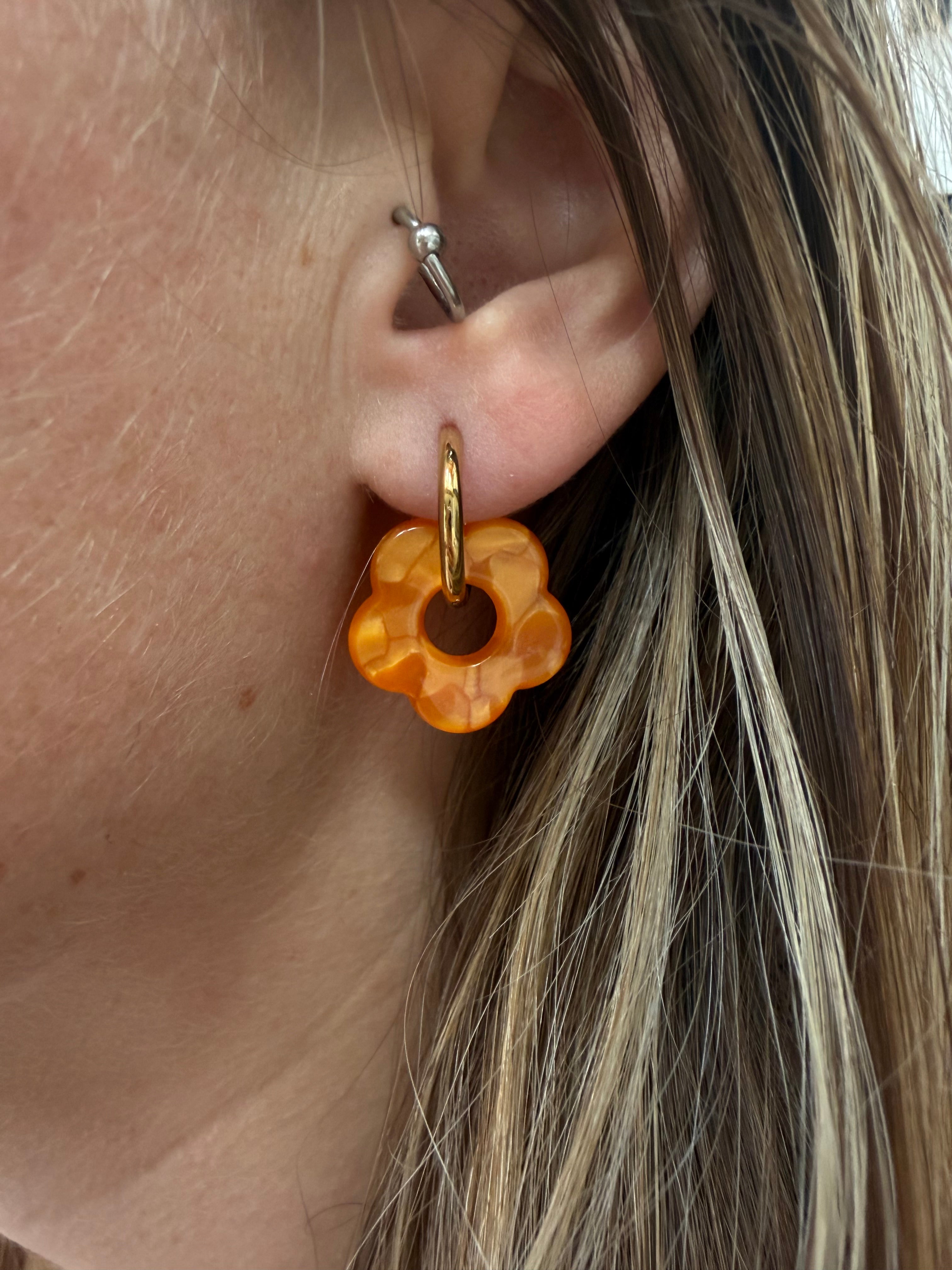 Boucles d’oreilles EMILIE oranges