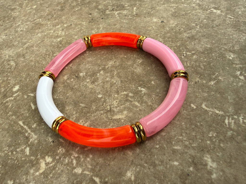 Bracelet jonc CLAUDE rose
