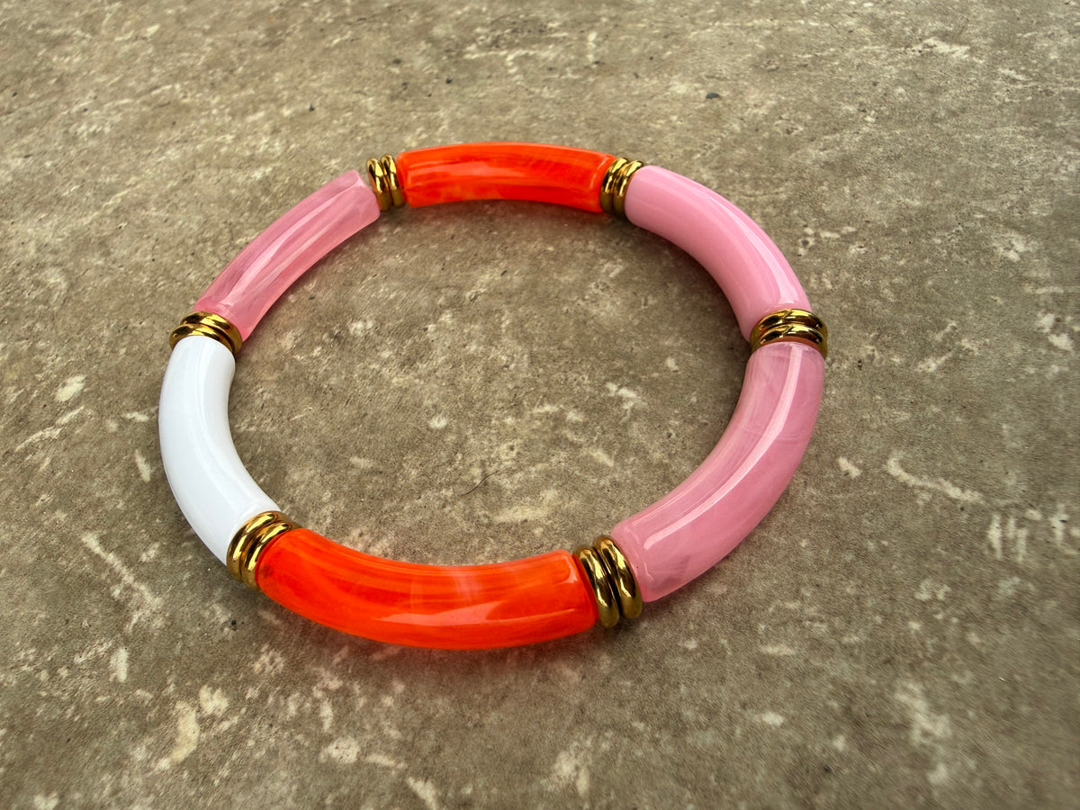 Bracelet jonc CLAUDE rose