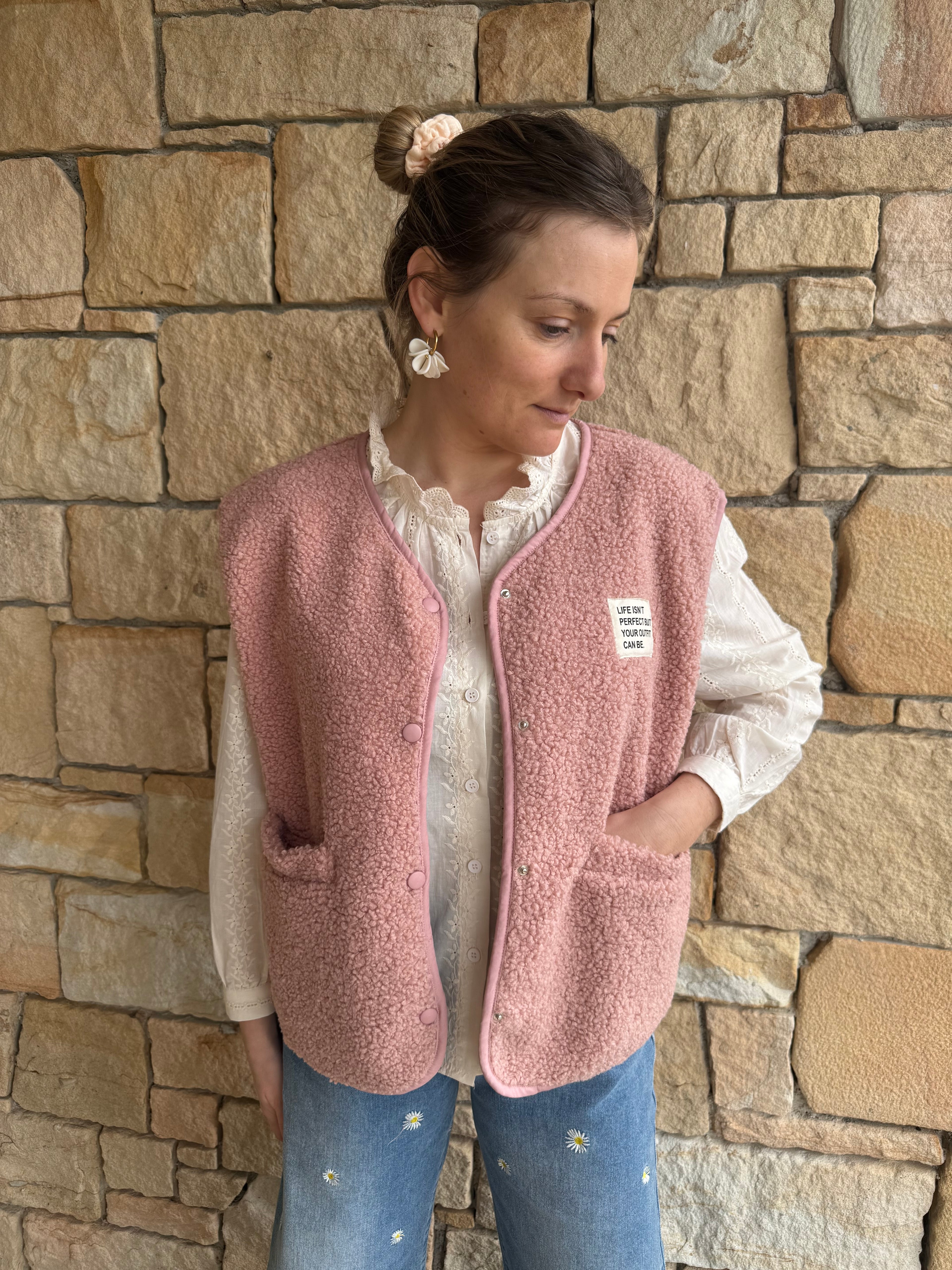 Gilet sans manches MARC rose