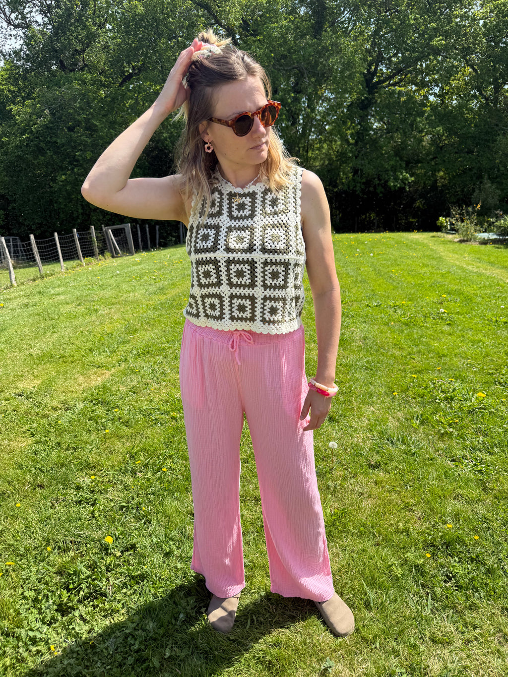 Pantalon AUDREY rose