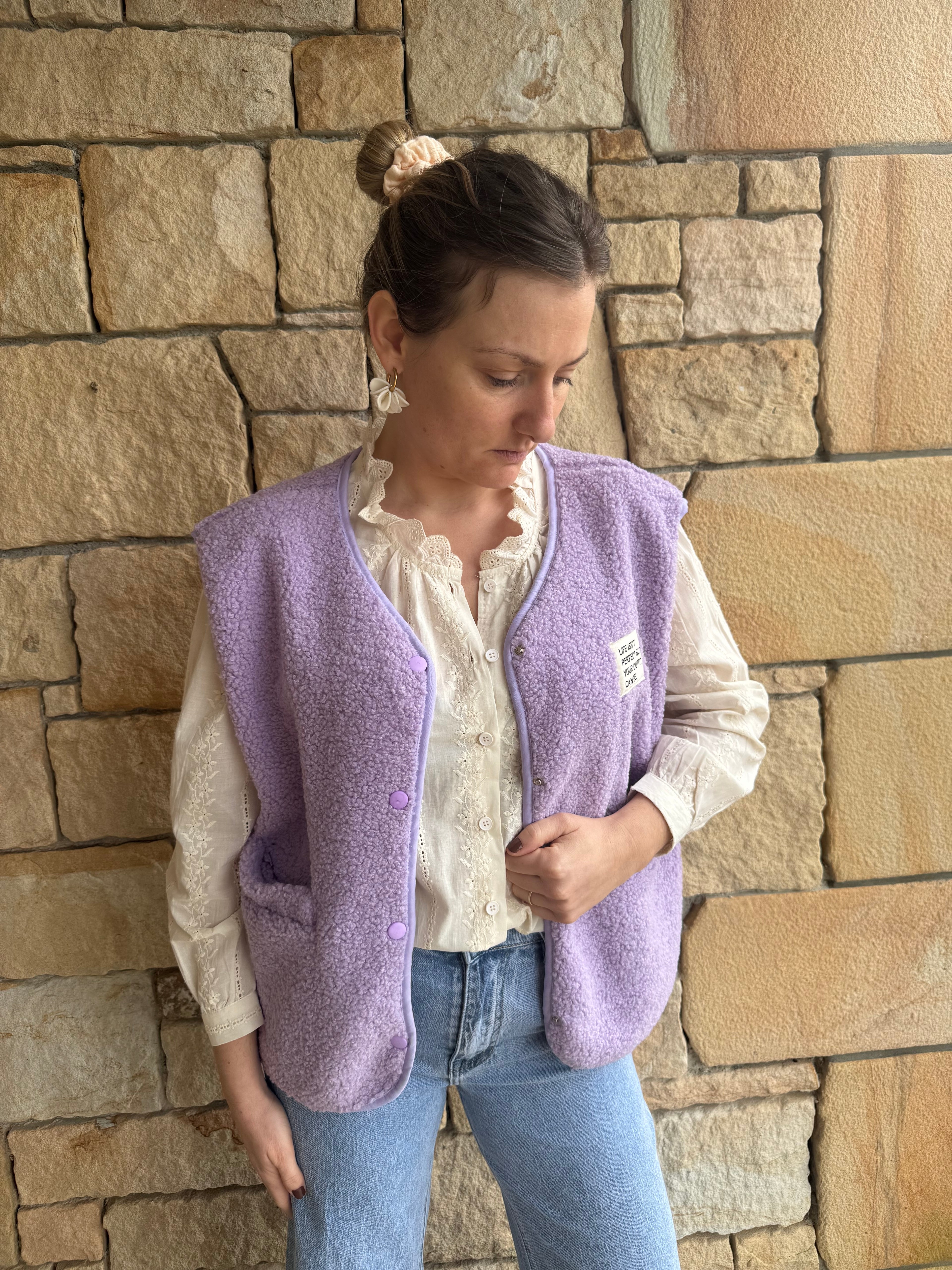 Gilet sans manches MARC lilas