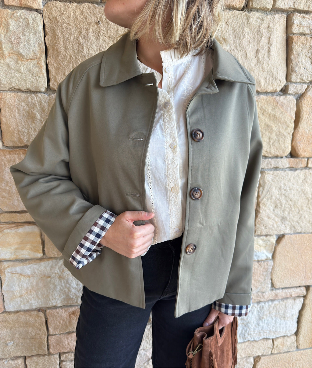 Veste trench FLORENCE - Kaki