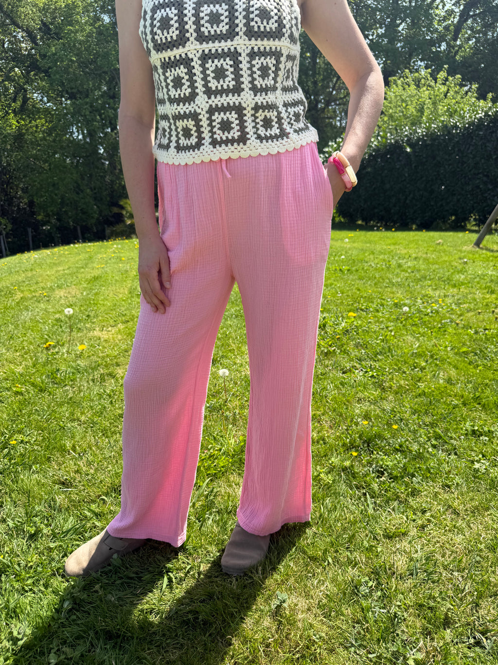 Pantalon AUDREY rose