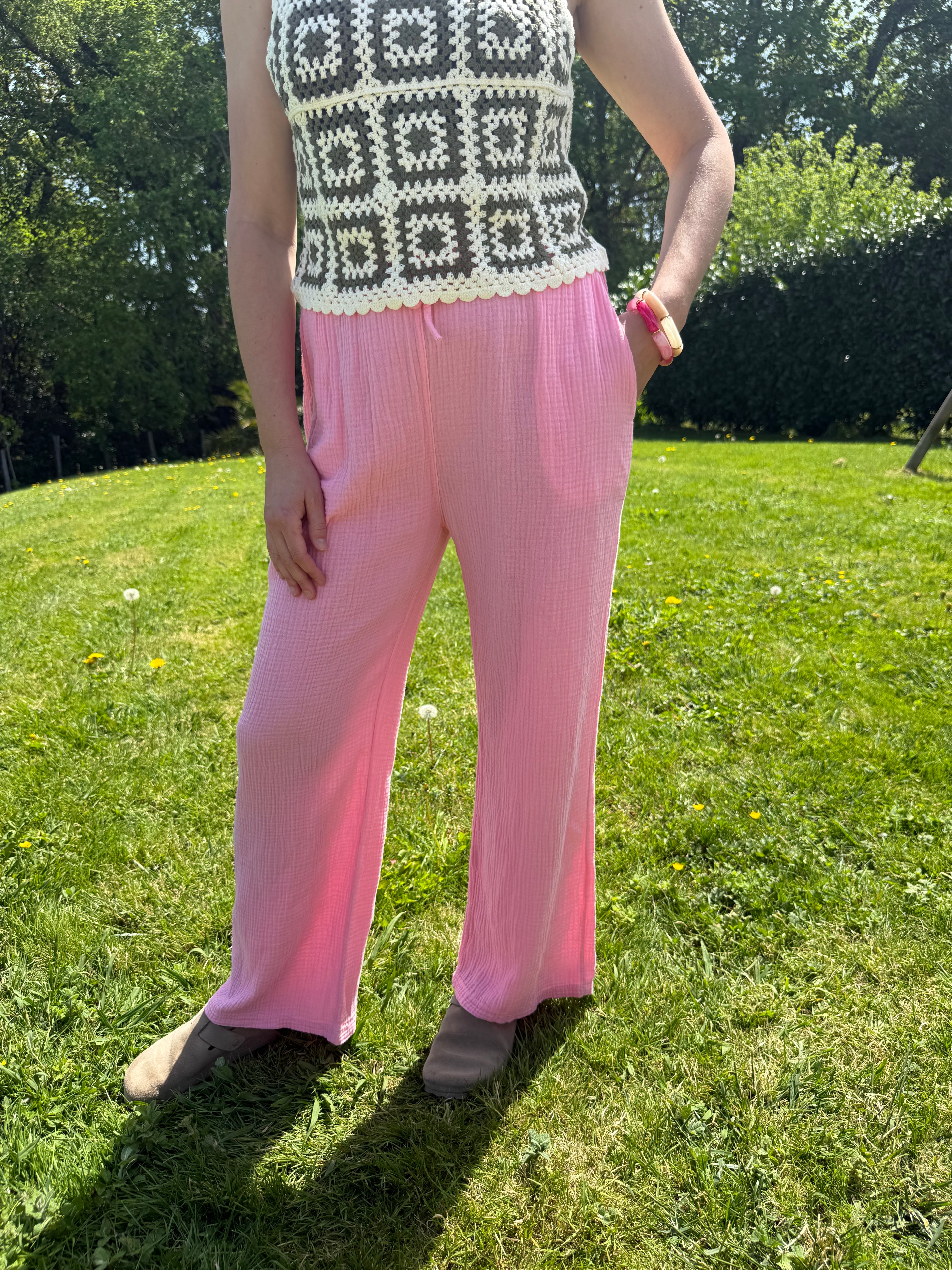 Pantalon AUDREY rose