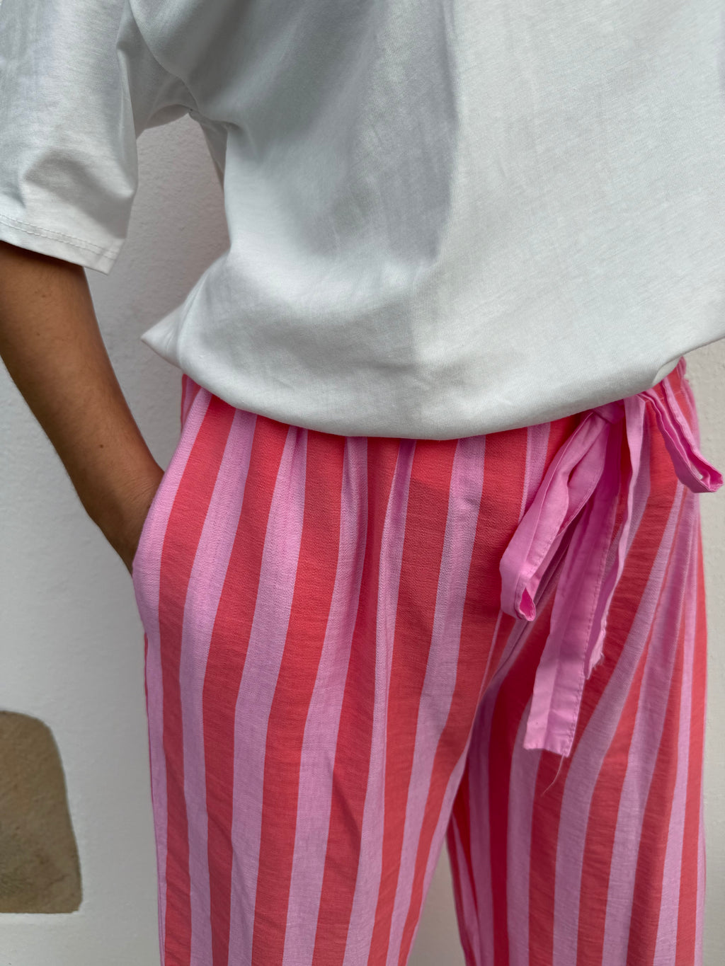 Pantalon UNAI rose/corail
