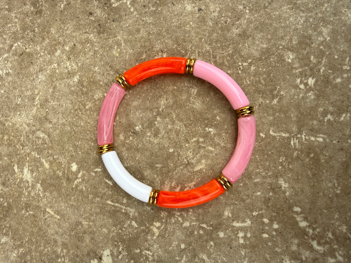 Bracelet jonc CLAUDE rose