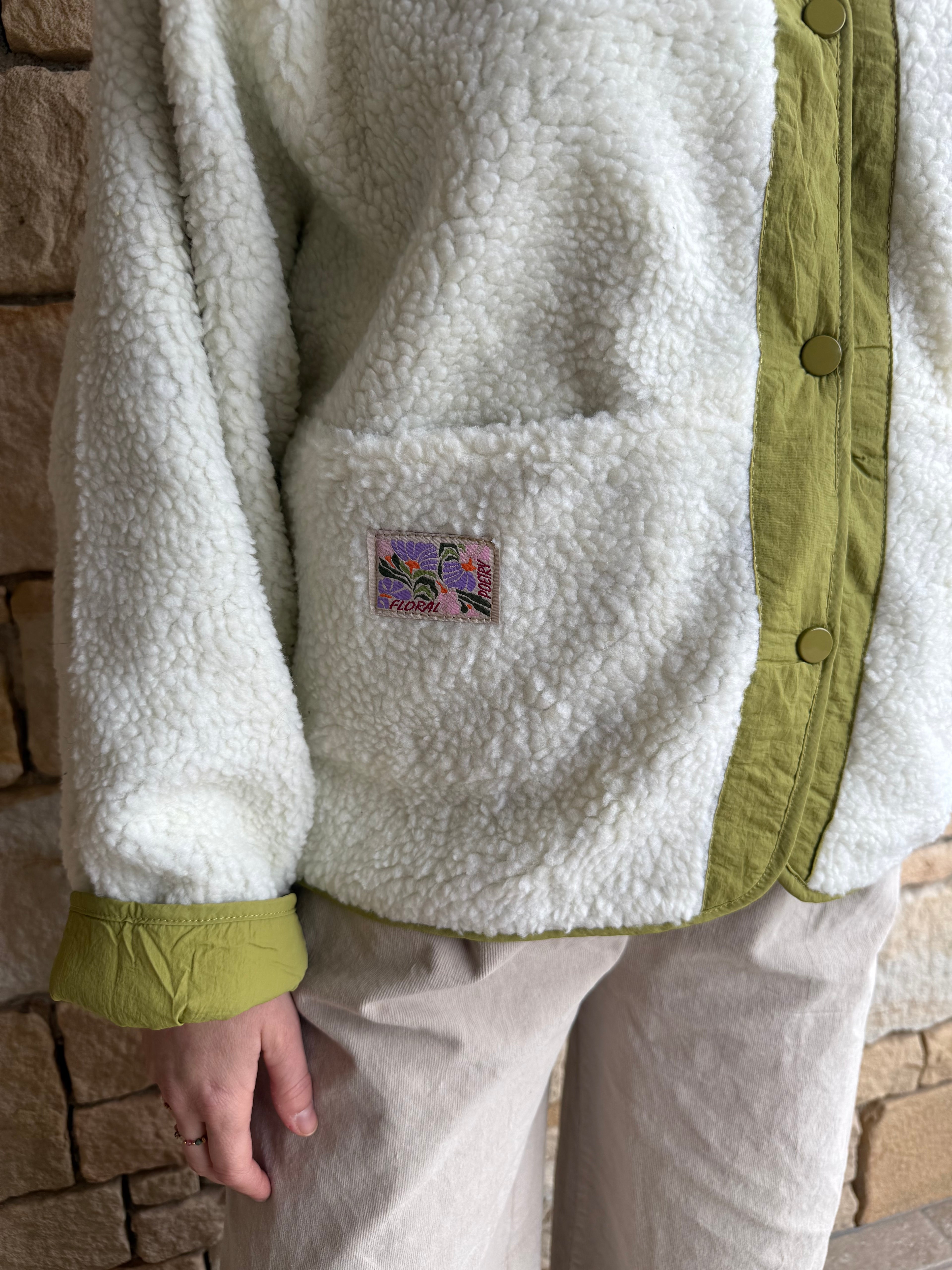 Polaire HÉLÈNE vert olive