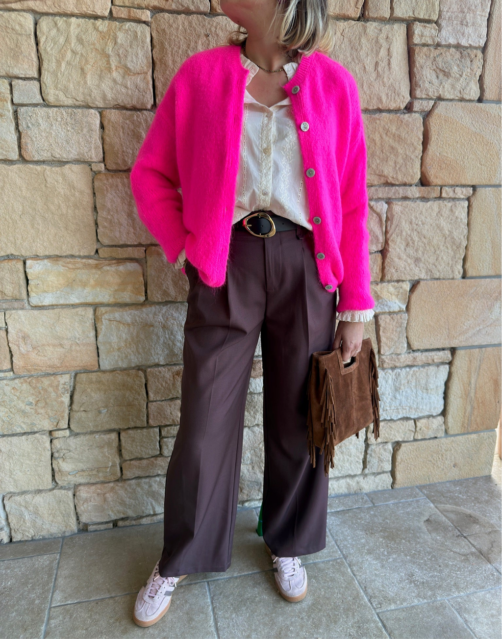 Gilet MATHIEU - Rose Fluo