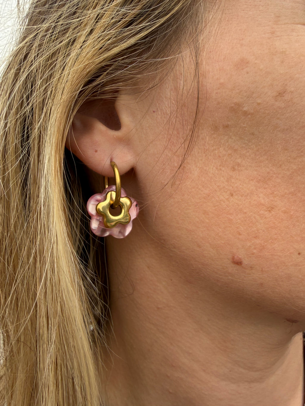 Boucles d’oreilles ADÈLE roses