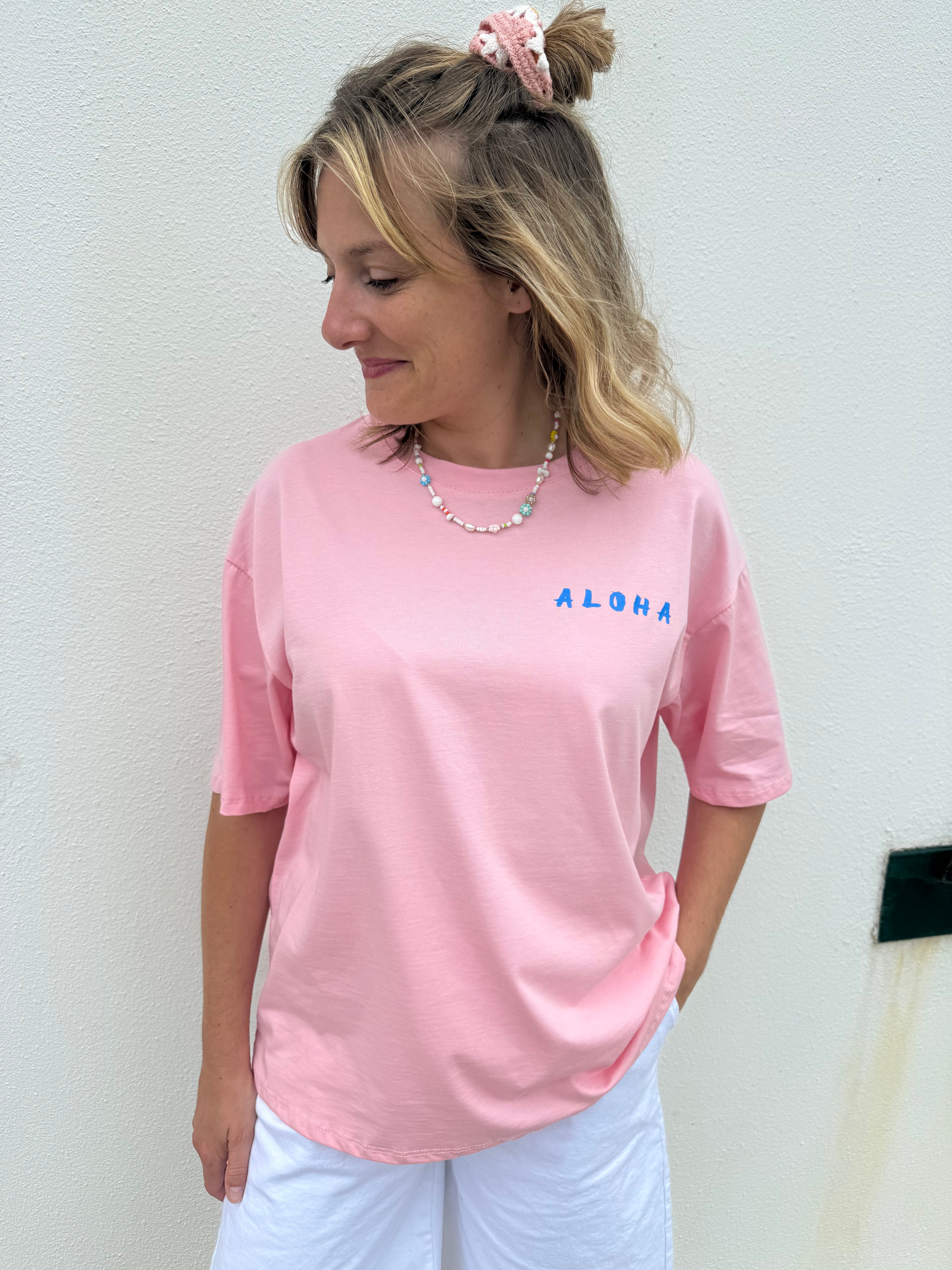 T-shirt ALOHA rose