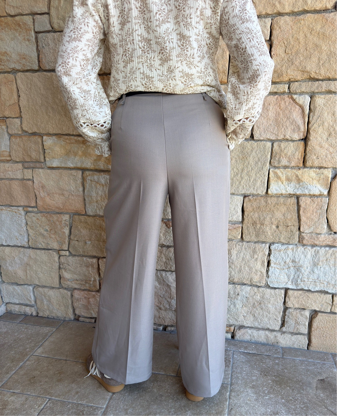 Pantalon tailleur OLIVIA - Taupe
