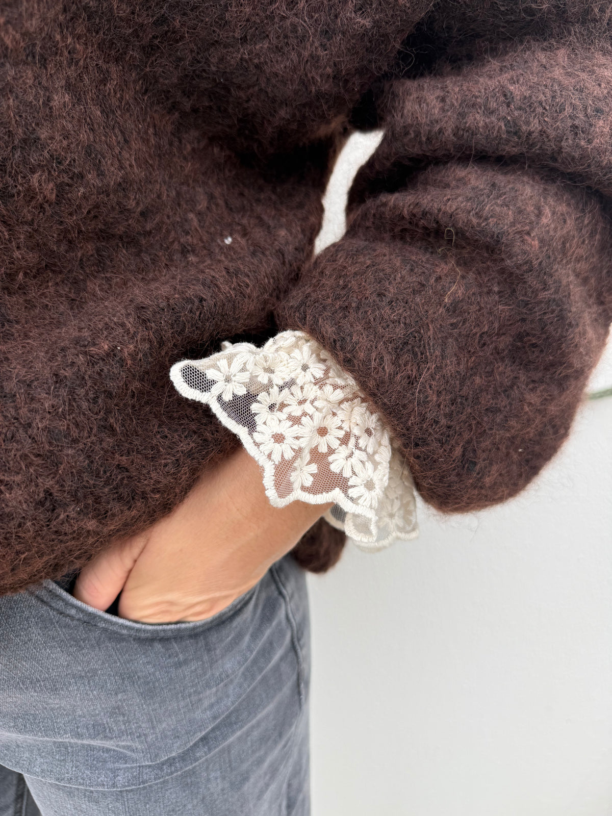 Pull YVETTE marron