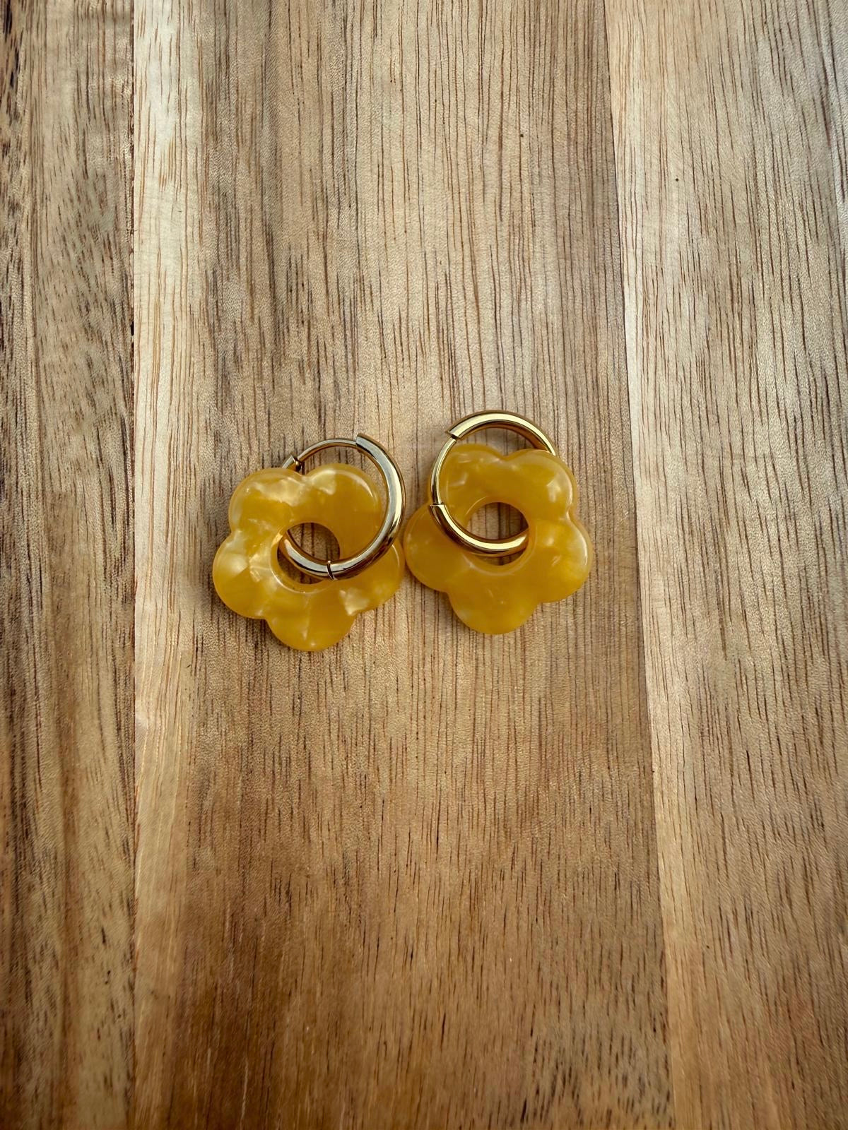 Boucles d’oreilles EMILIE jaunes