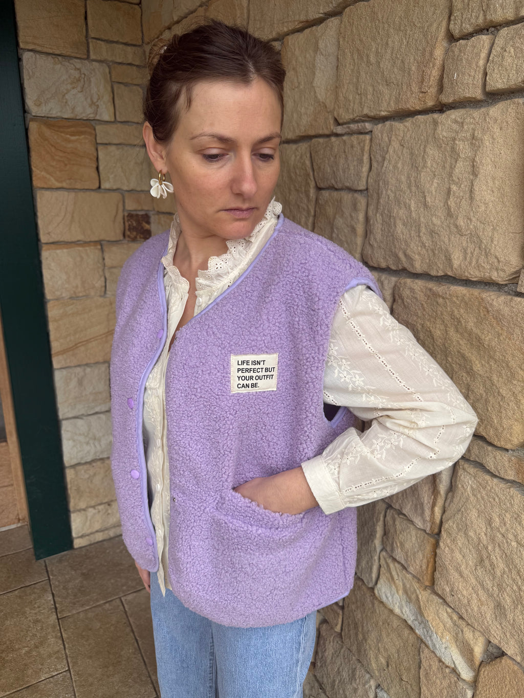 Gilet sans manches MARC lilas