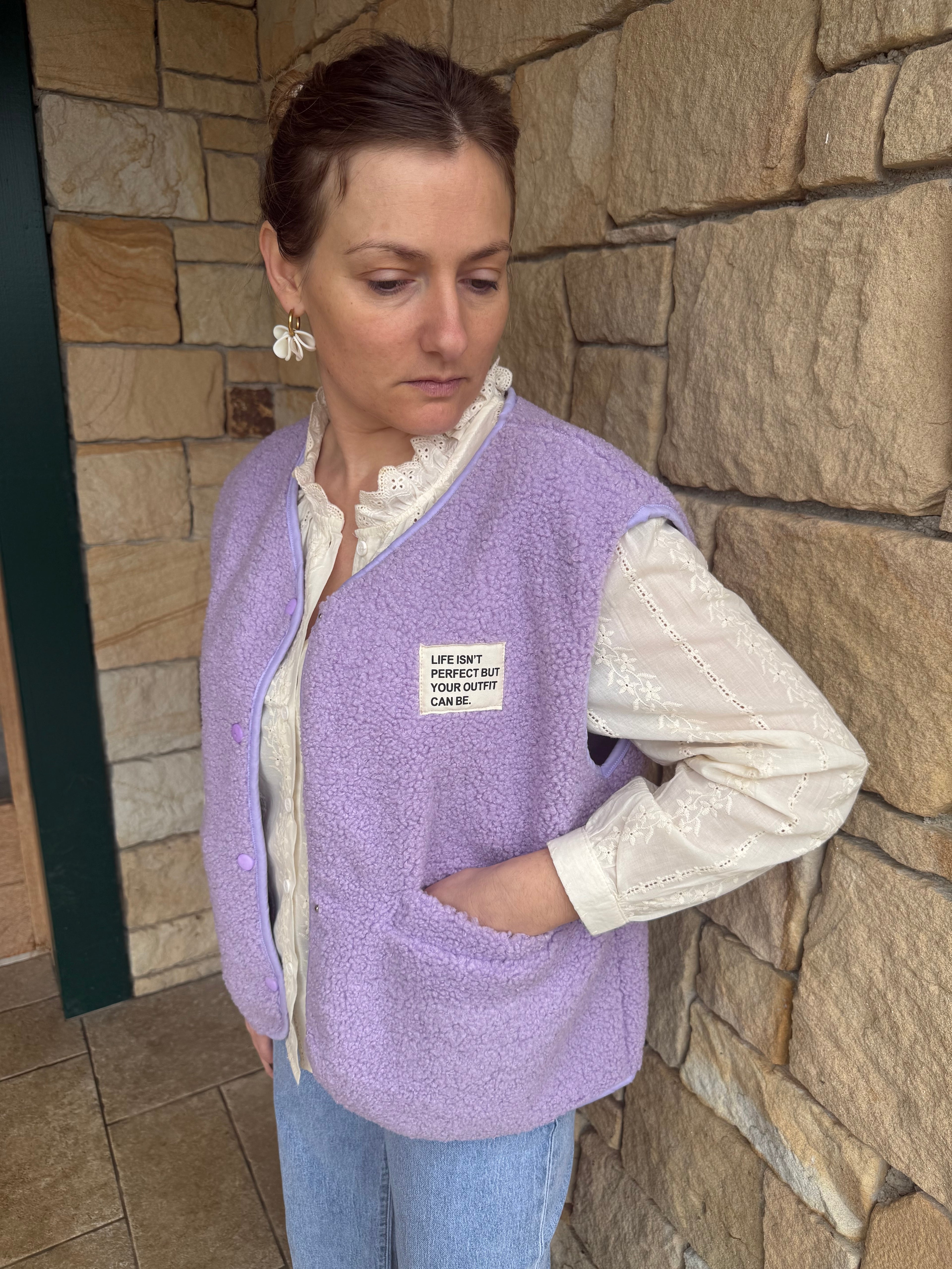 Gilet sans manches MARC lilas