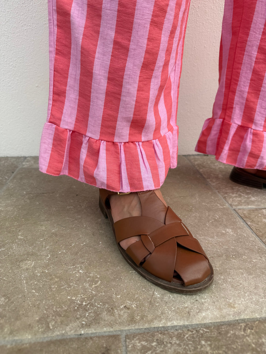 Pantalon UNAI rose/corail