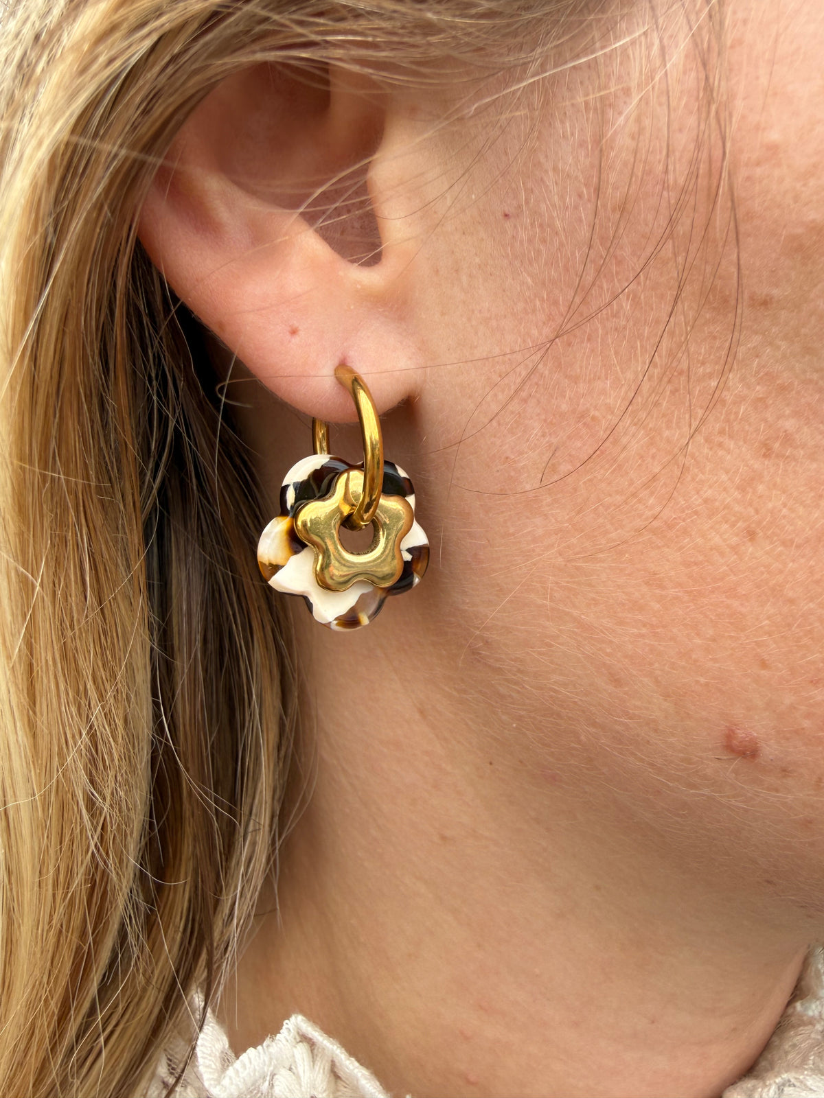 Boucles d’oreilles ADÈLE marrons
