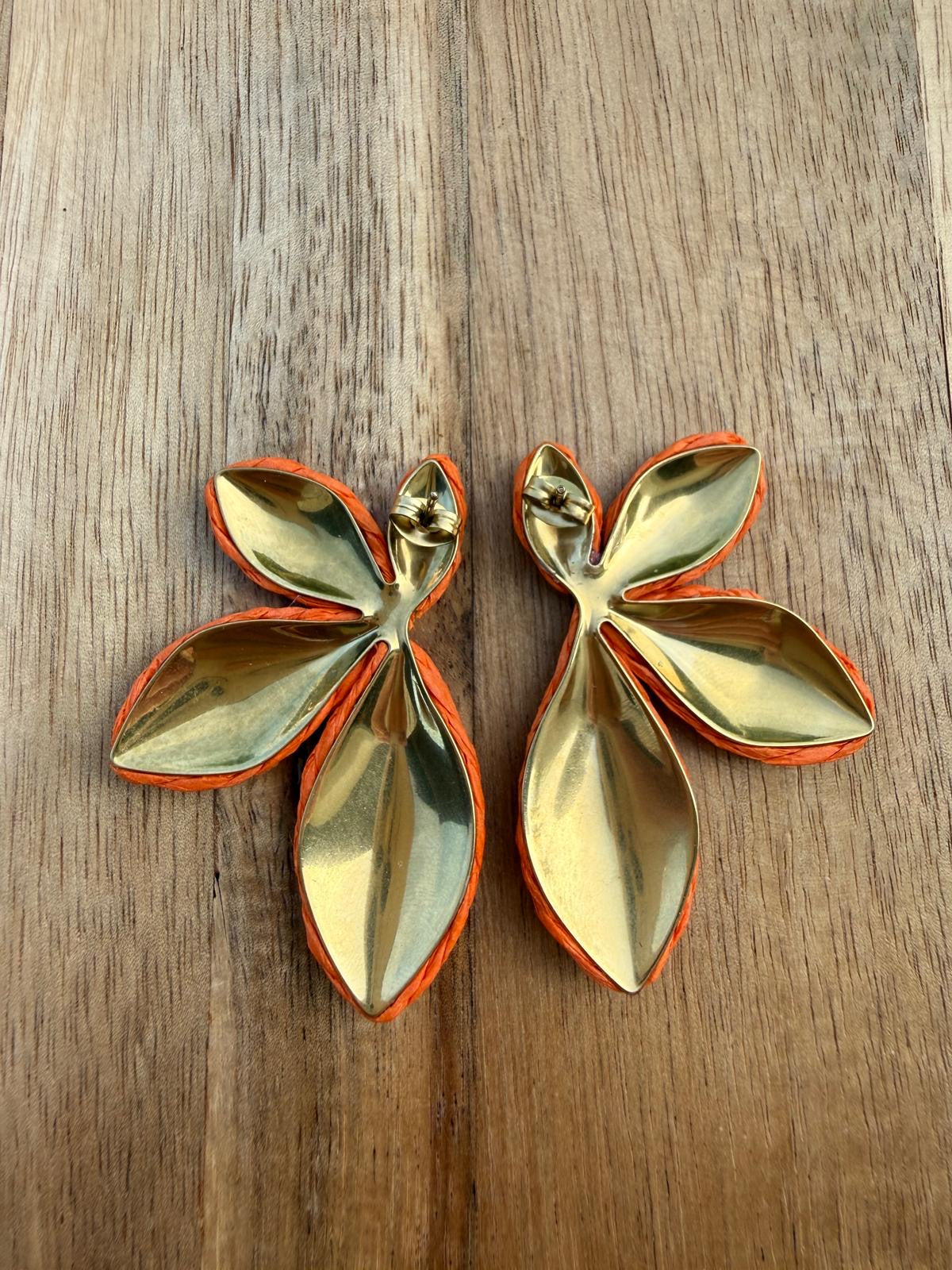 Boucles d’oreilles MATHILDE oranges