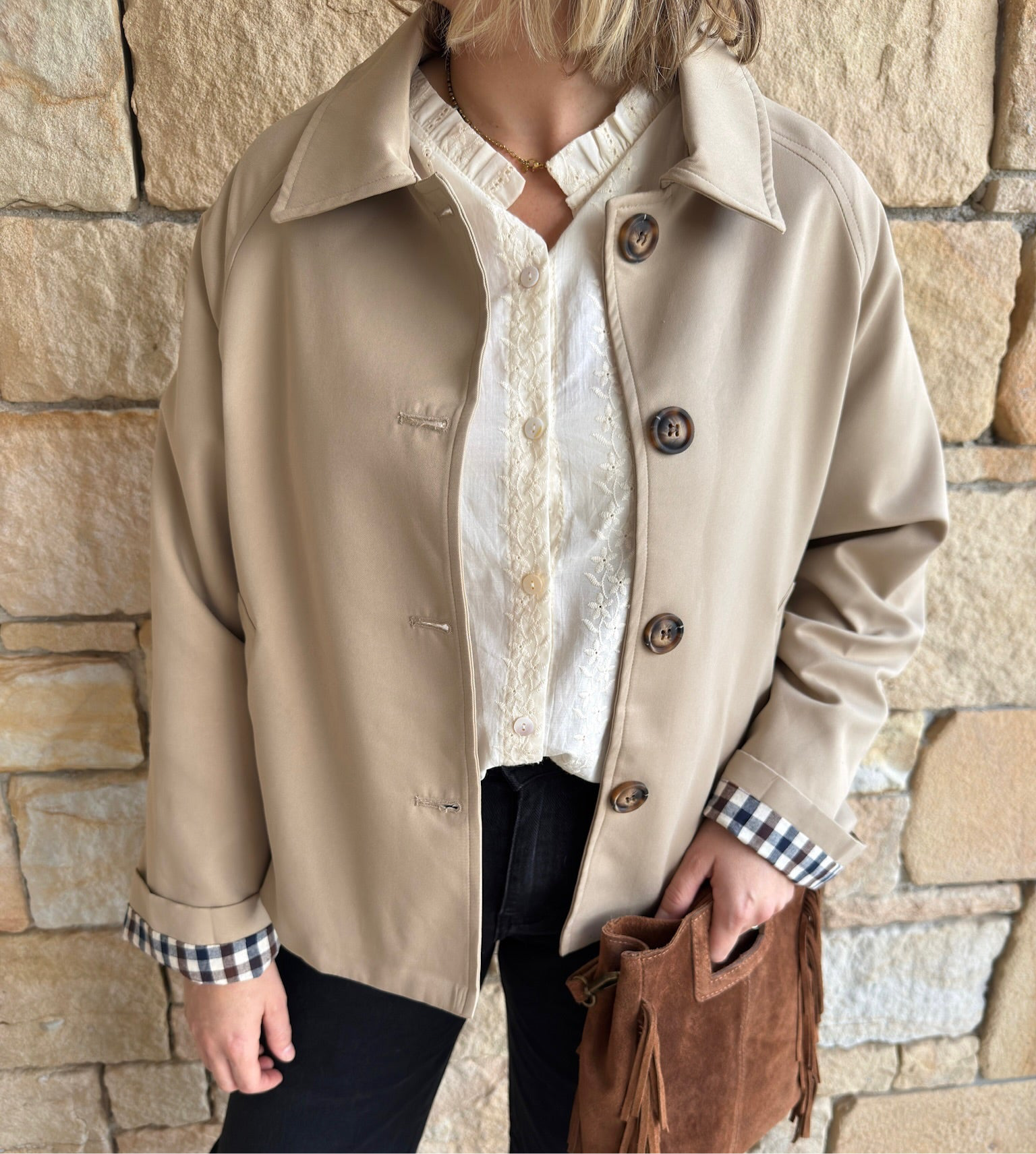 Veste trench FLORENCE - Beige