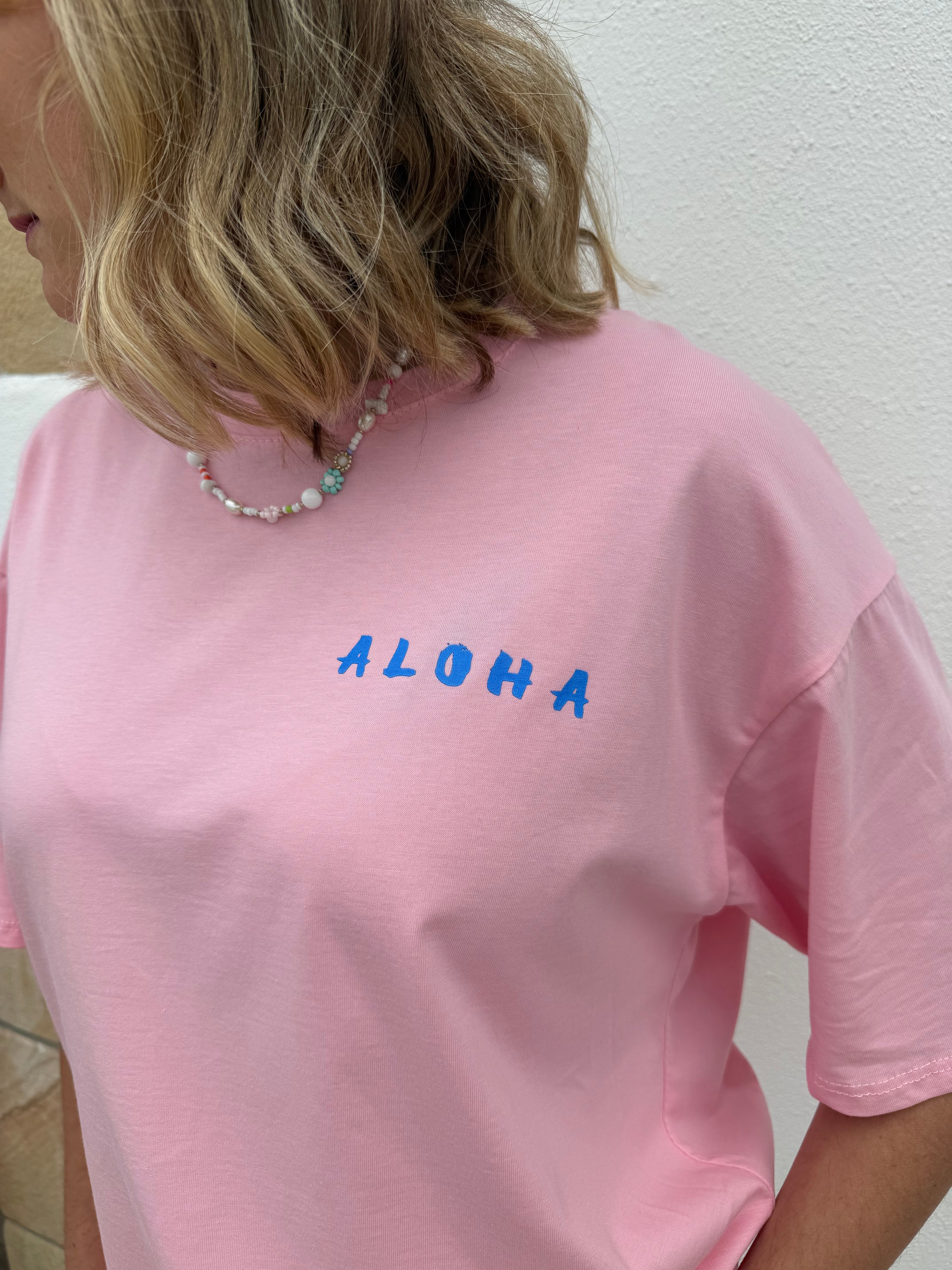 T-shirt ALOHA rose