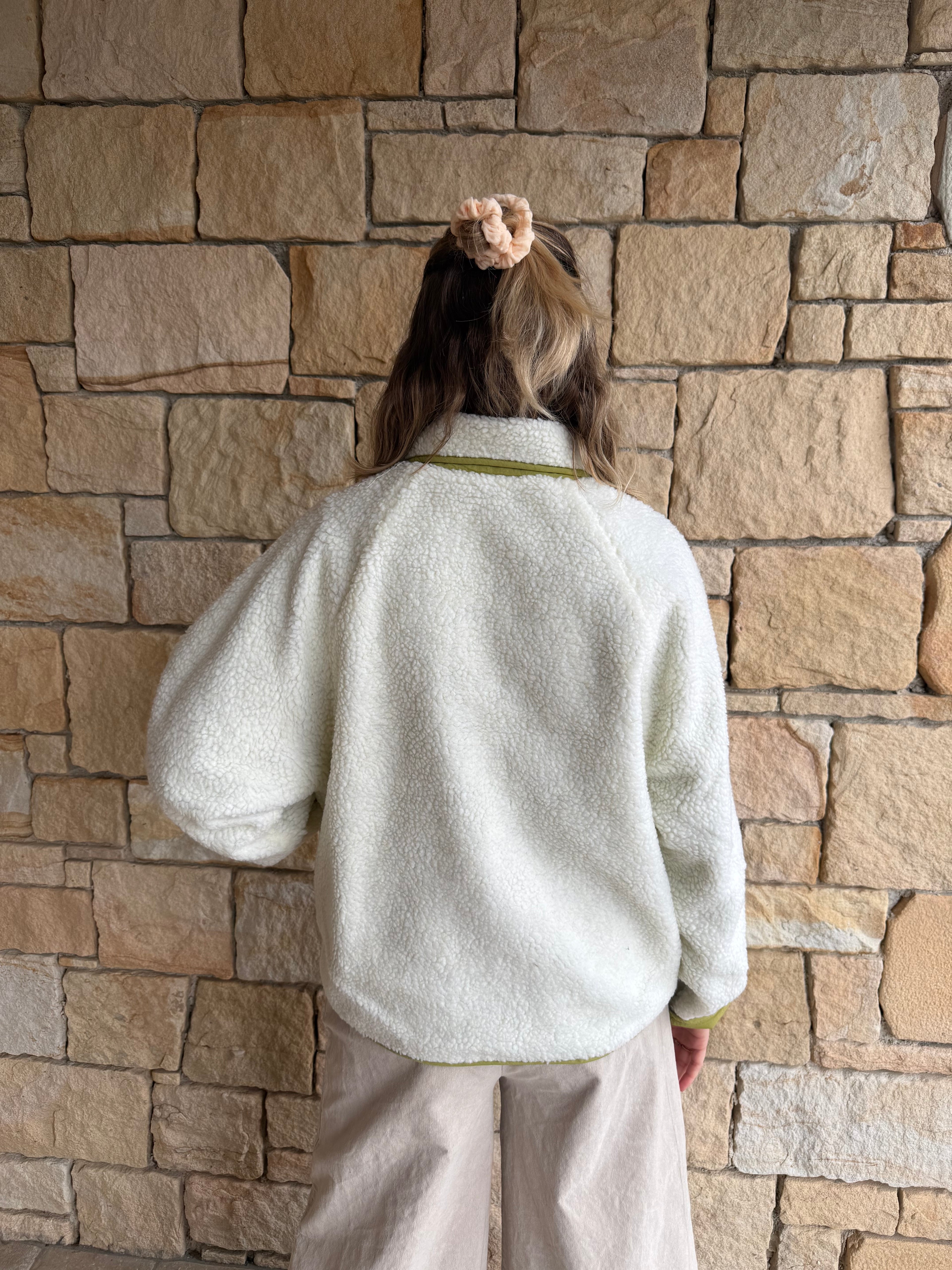 Polaire HÉLÈNE vert olive