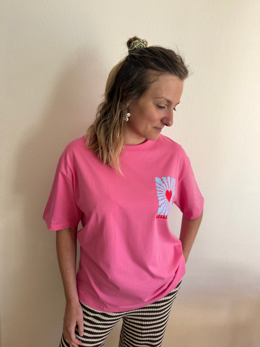 T-shirt PHILIPPE rose foncé