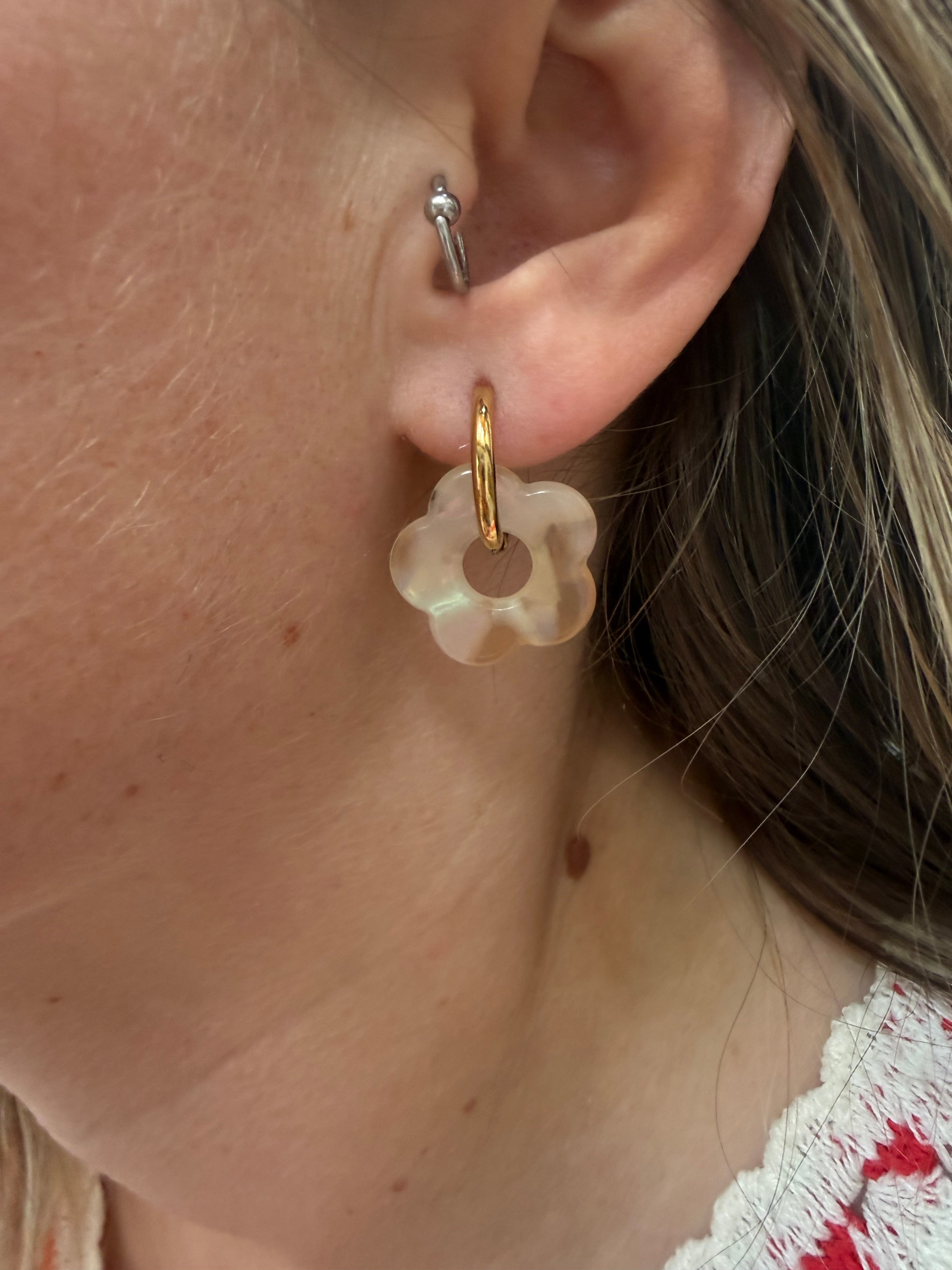 Boucles d’oreilles EMILIE ivoires