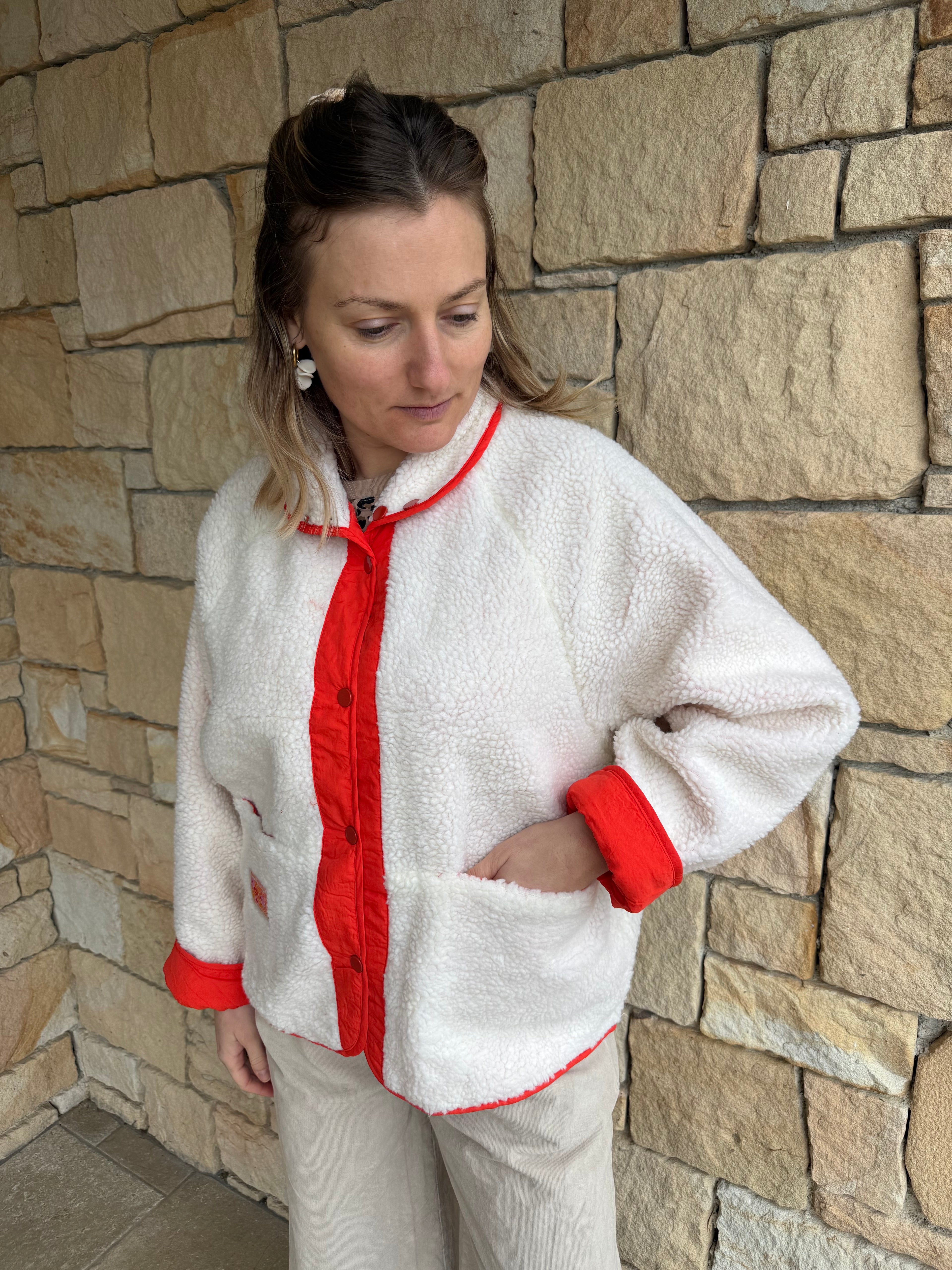 Polaire HÉLÈNE orange