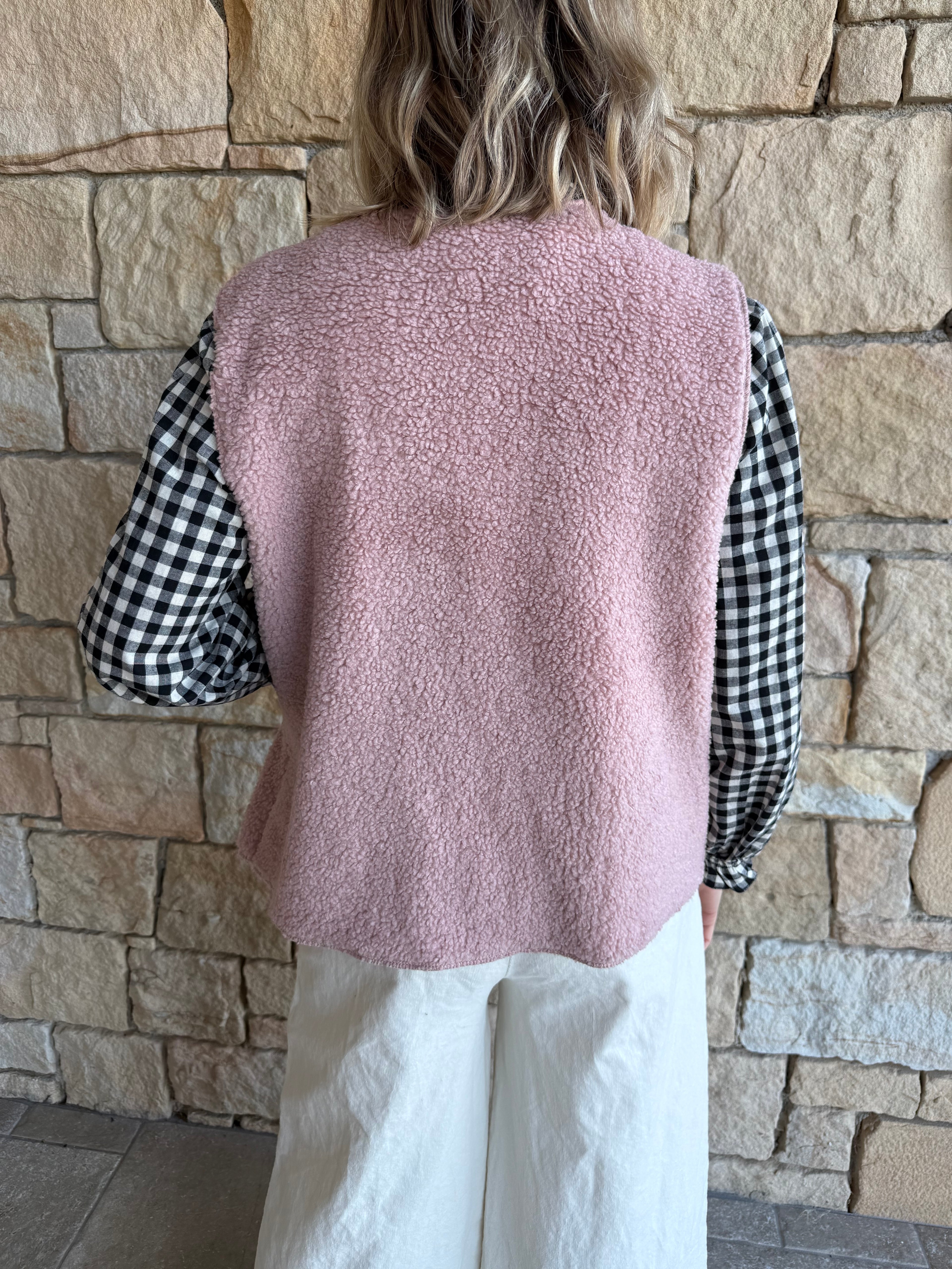 Gilet sans manches BEN rose