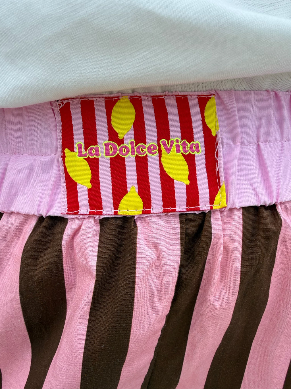 Short LÉNA rose/marron
