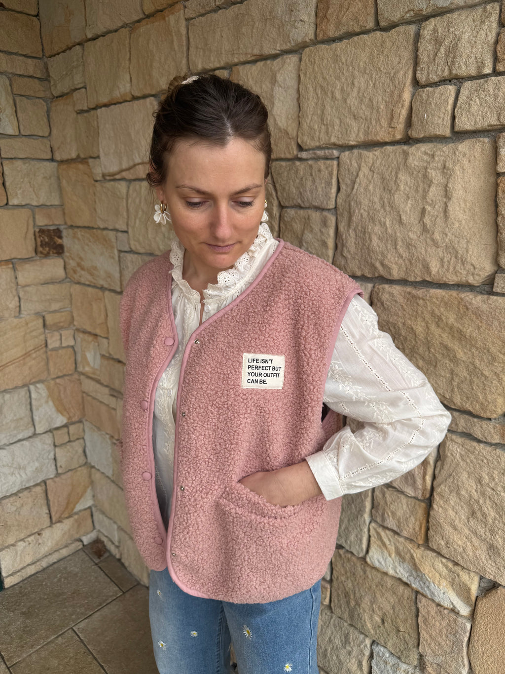 Gilet sans manches MARC rose