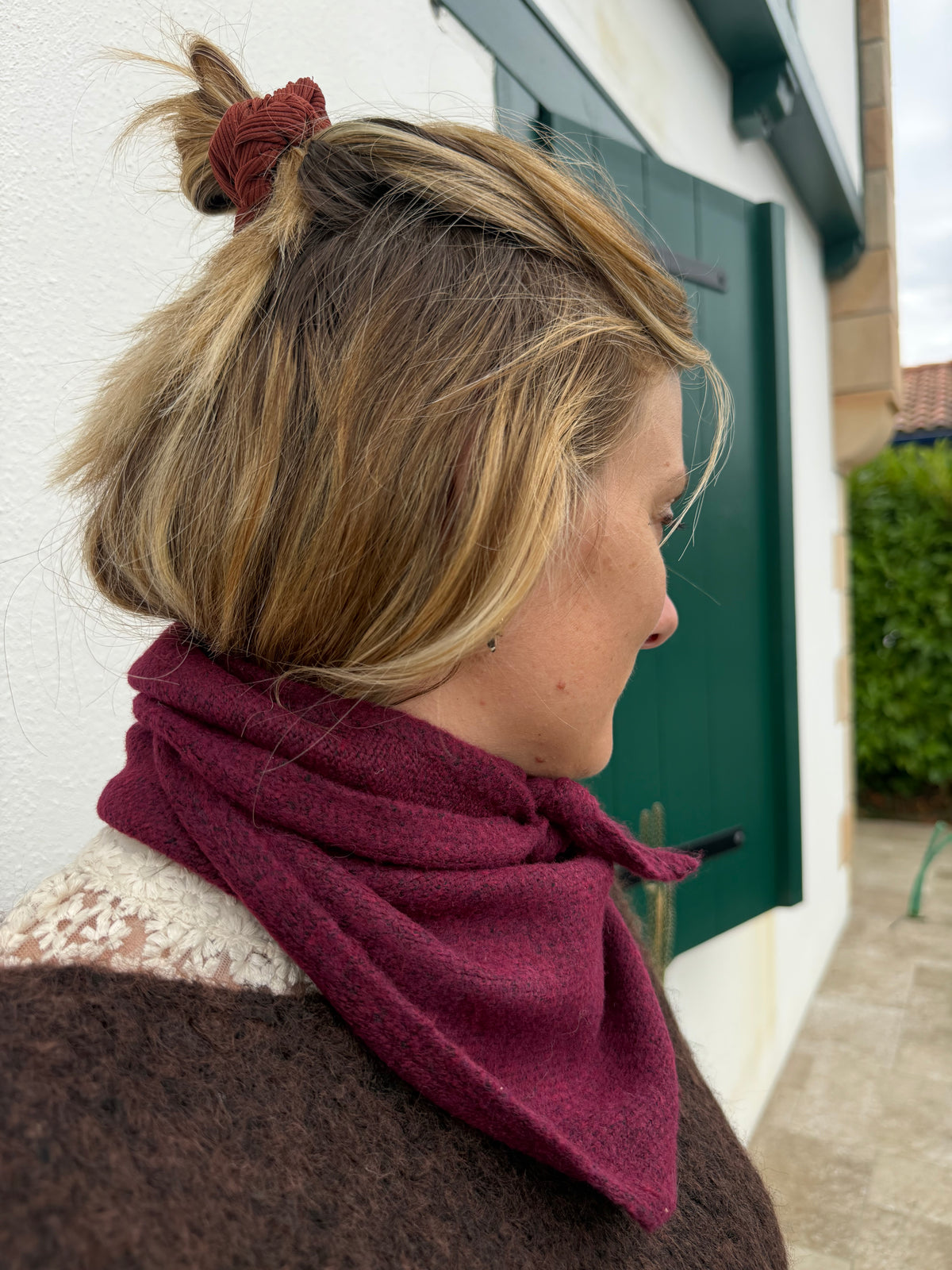 Foulard GASTON bordeaux