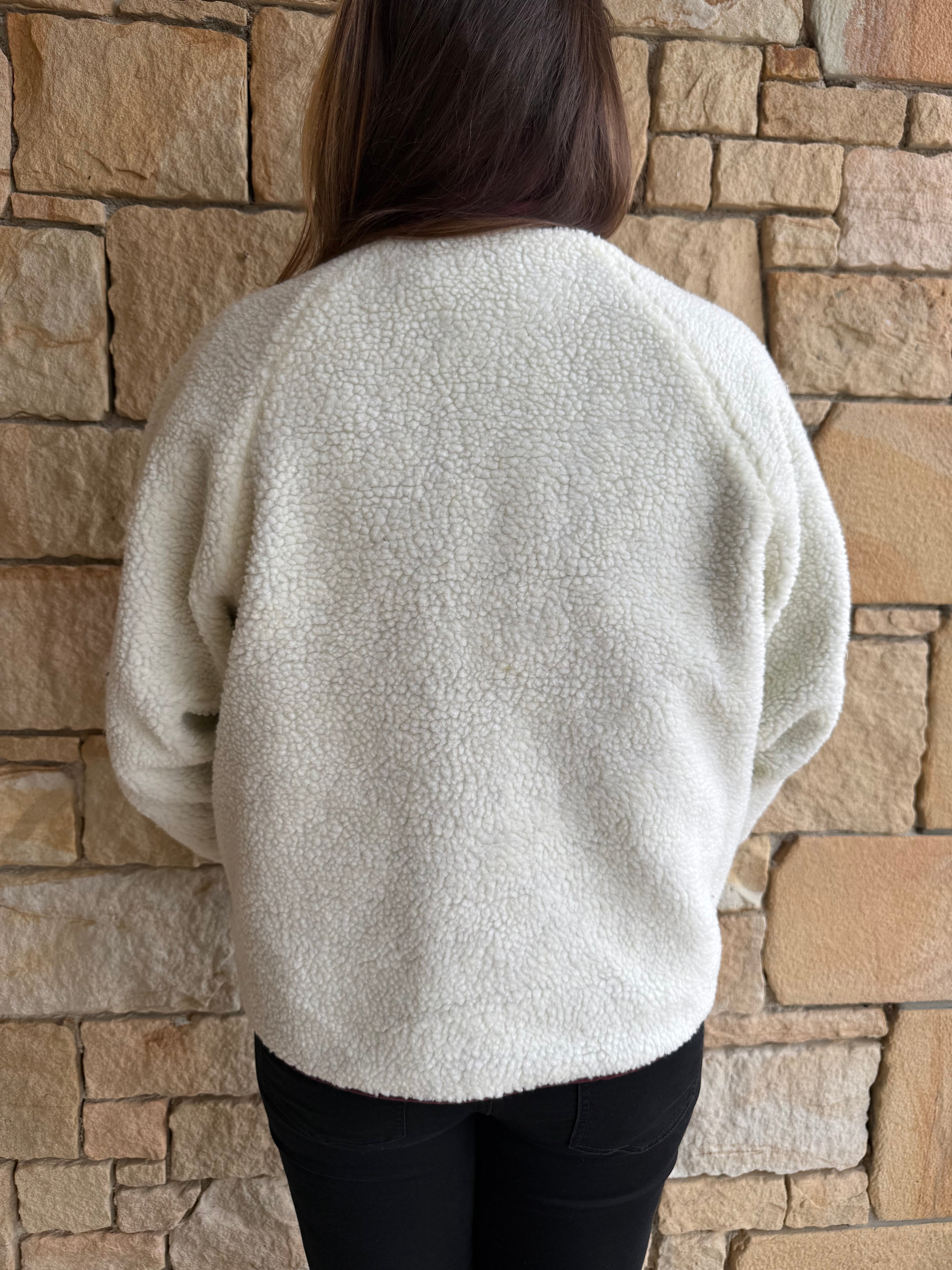 Polaire HÉLÈNE bordeaux