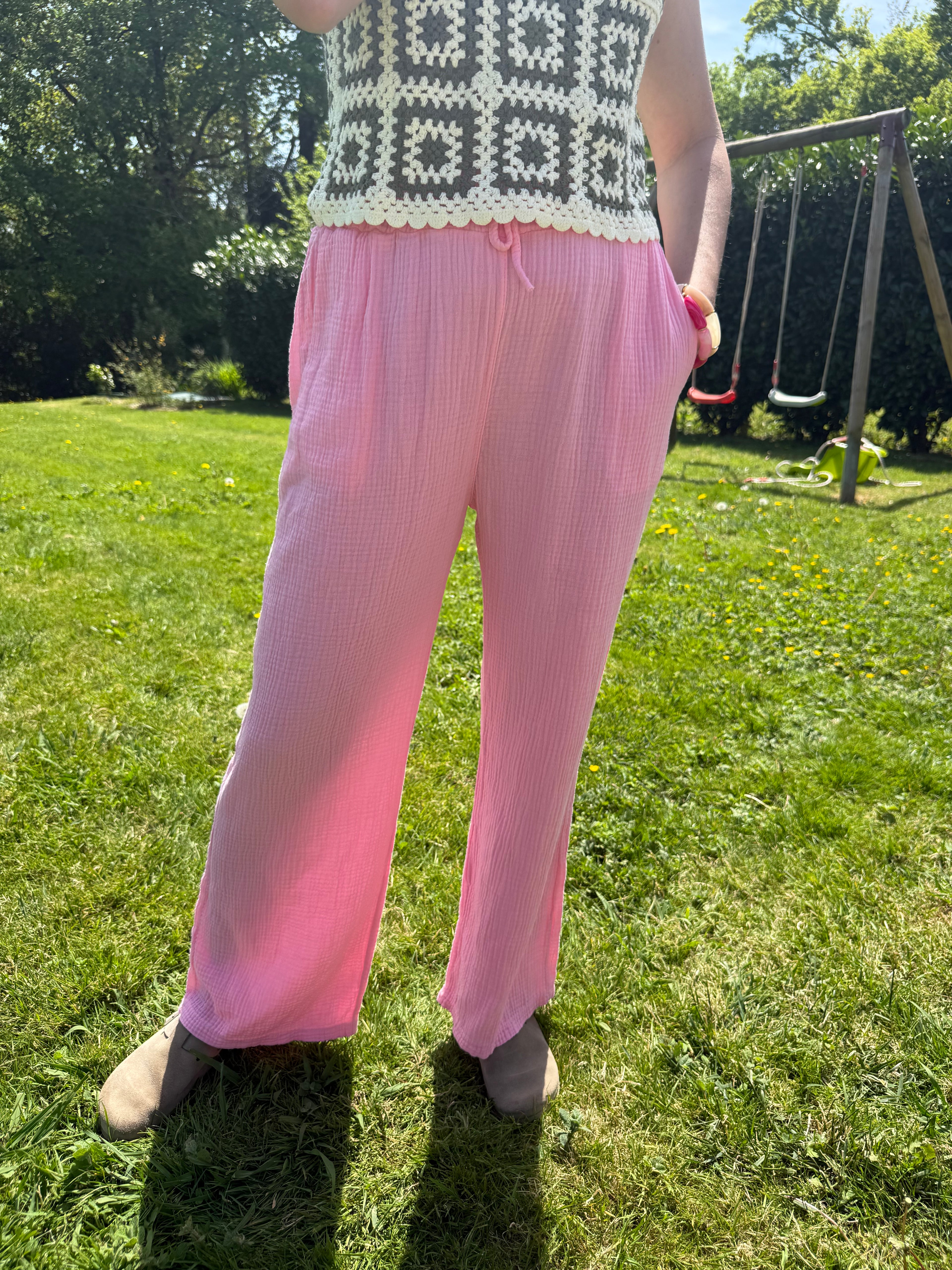 Pantalon AUDREY rose