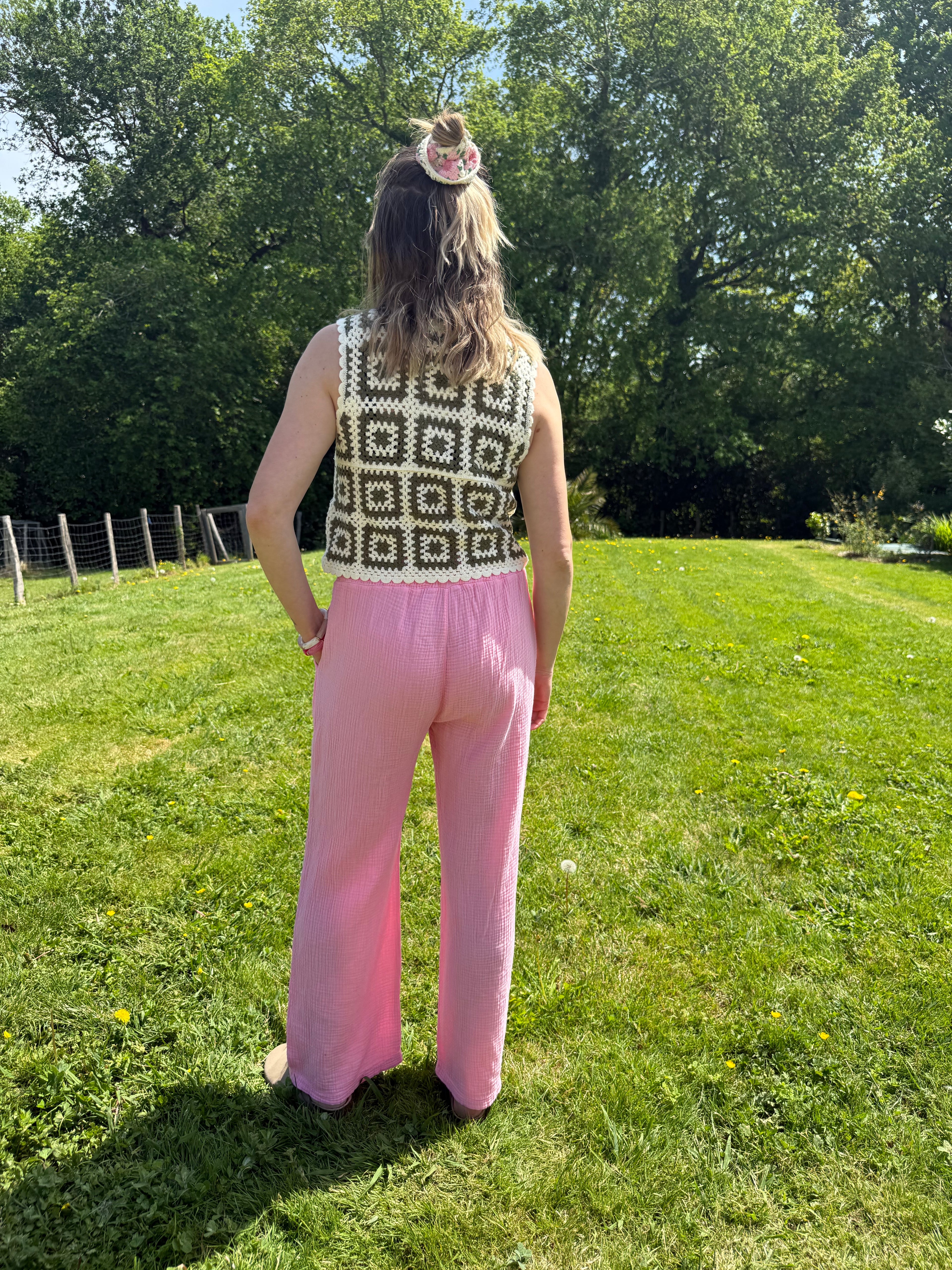 Pantalon AUDREY rose