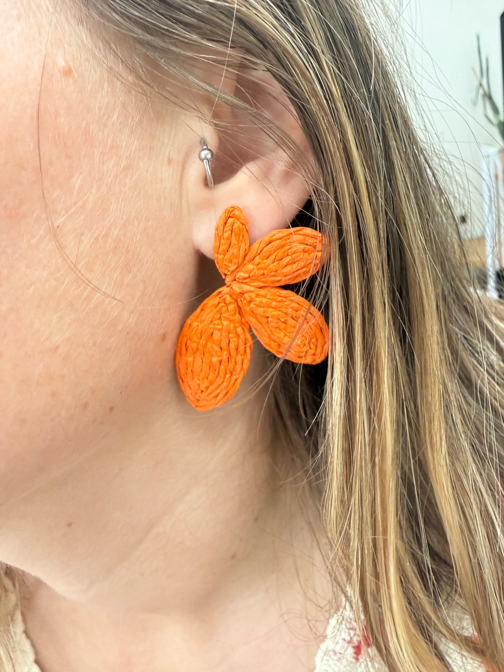 Boucles d’oreilles MATHILDE oranges