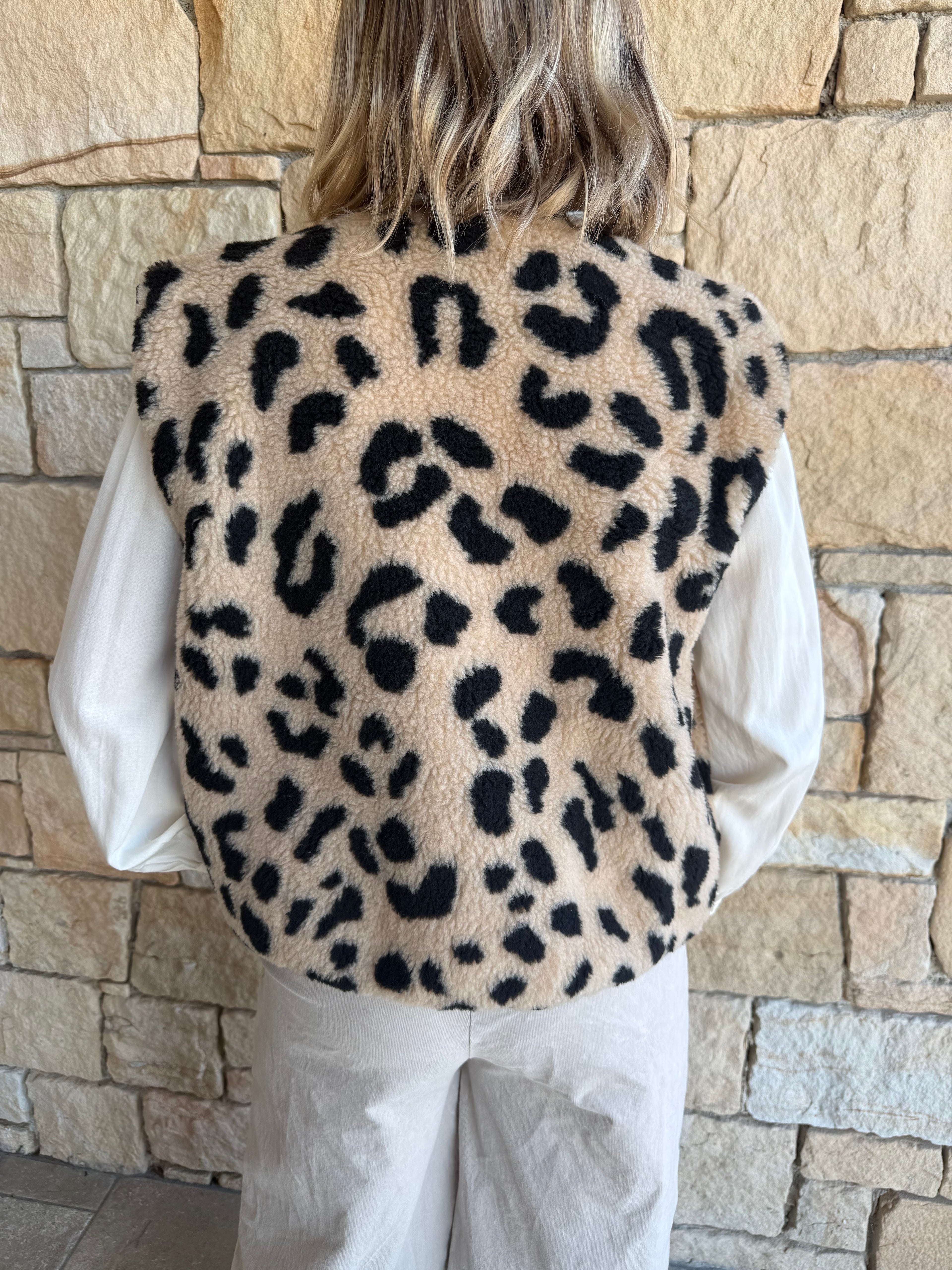 Gilet sans manches CHANTAL beige