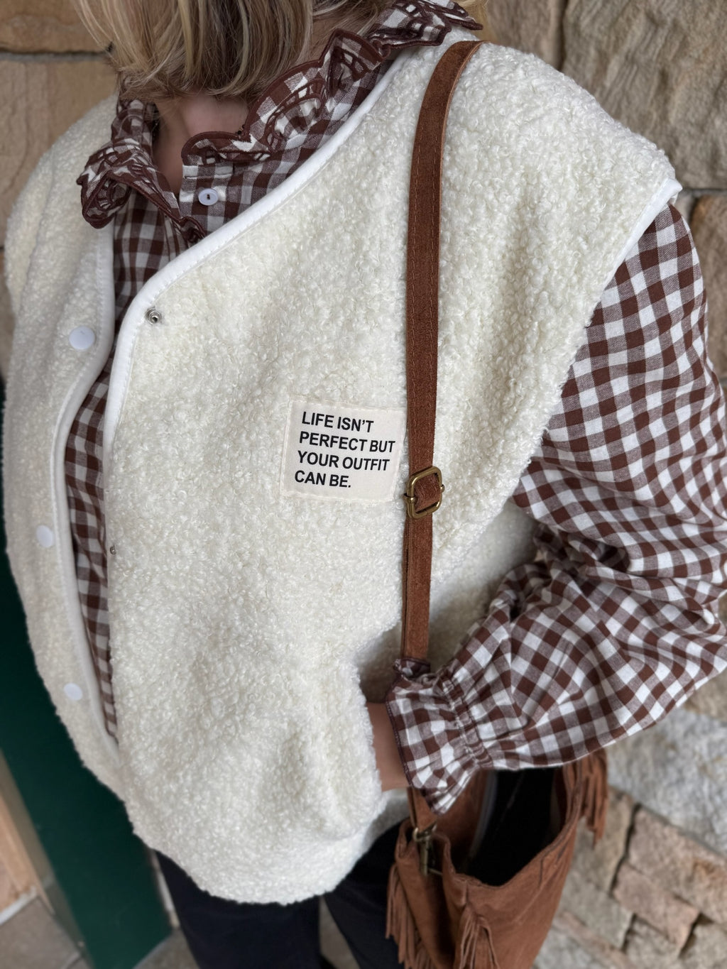 Gilet sans manches MARC - Écru