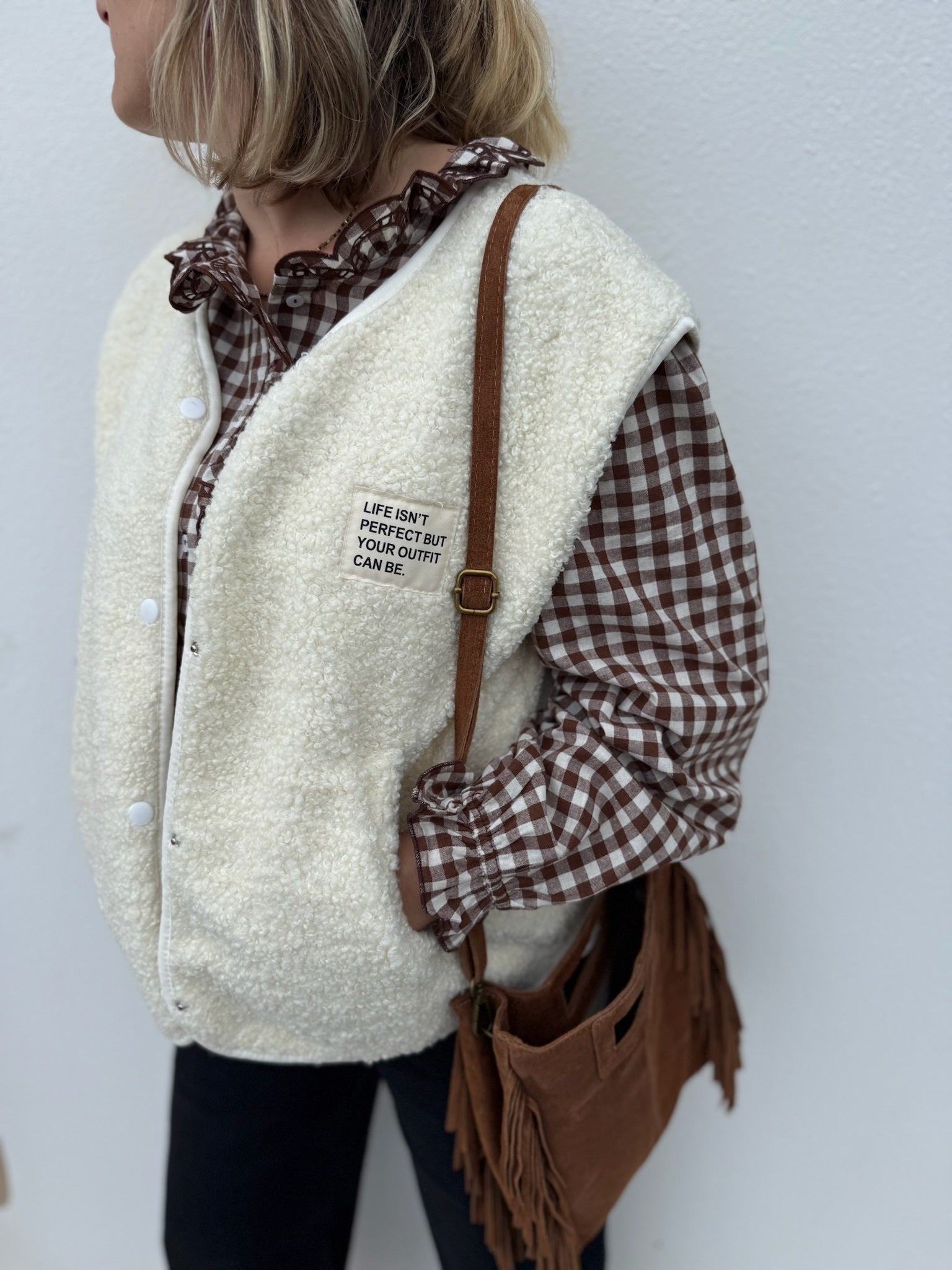 Gilet sans manches MARC - Écru