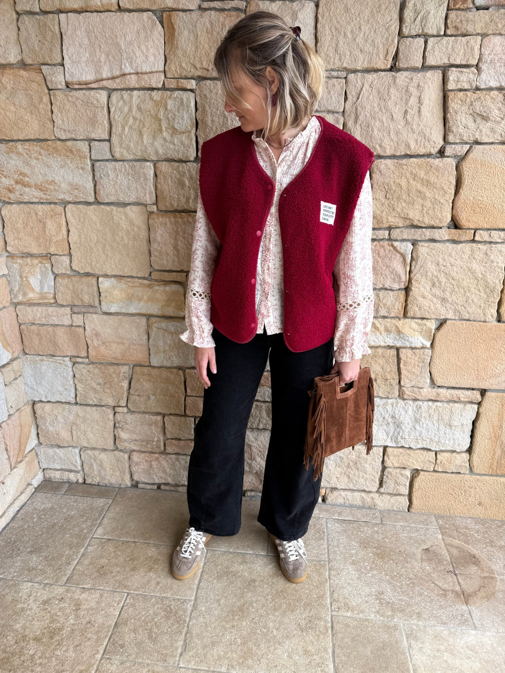 Gilet sans manches MARC - Bordeaux