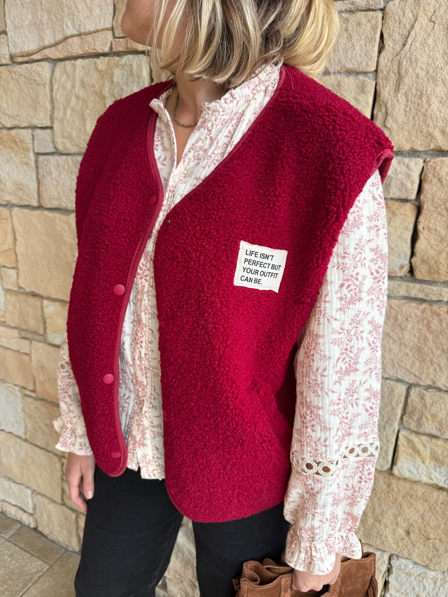Gilet sans manches MARC - Bordeaux