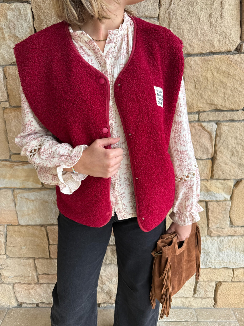 Gilet sans manches MARC - Bordeaux