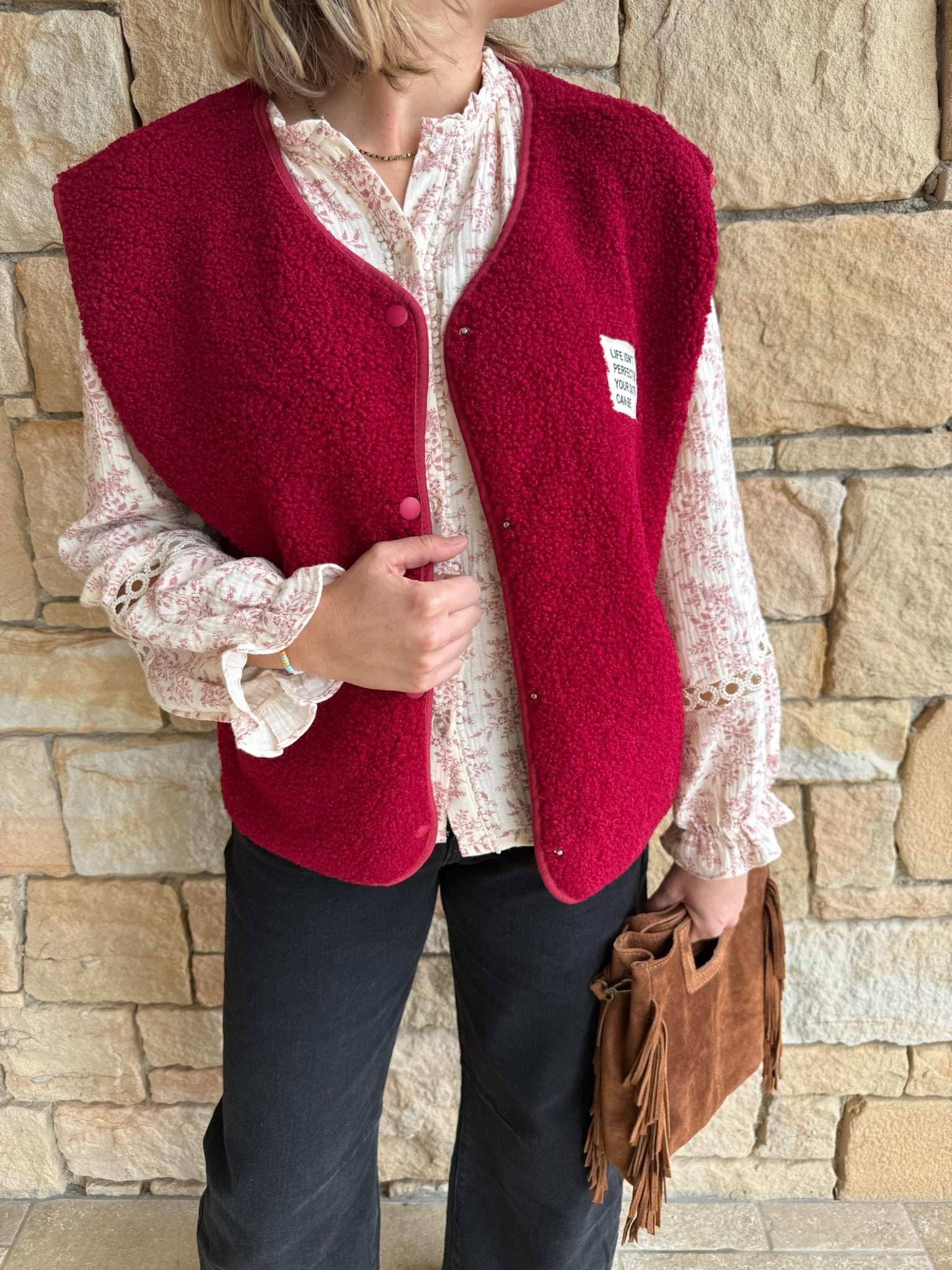 Gilet sans manches MARC - Bordeaux