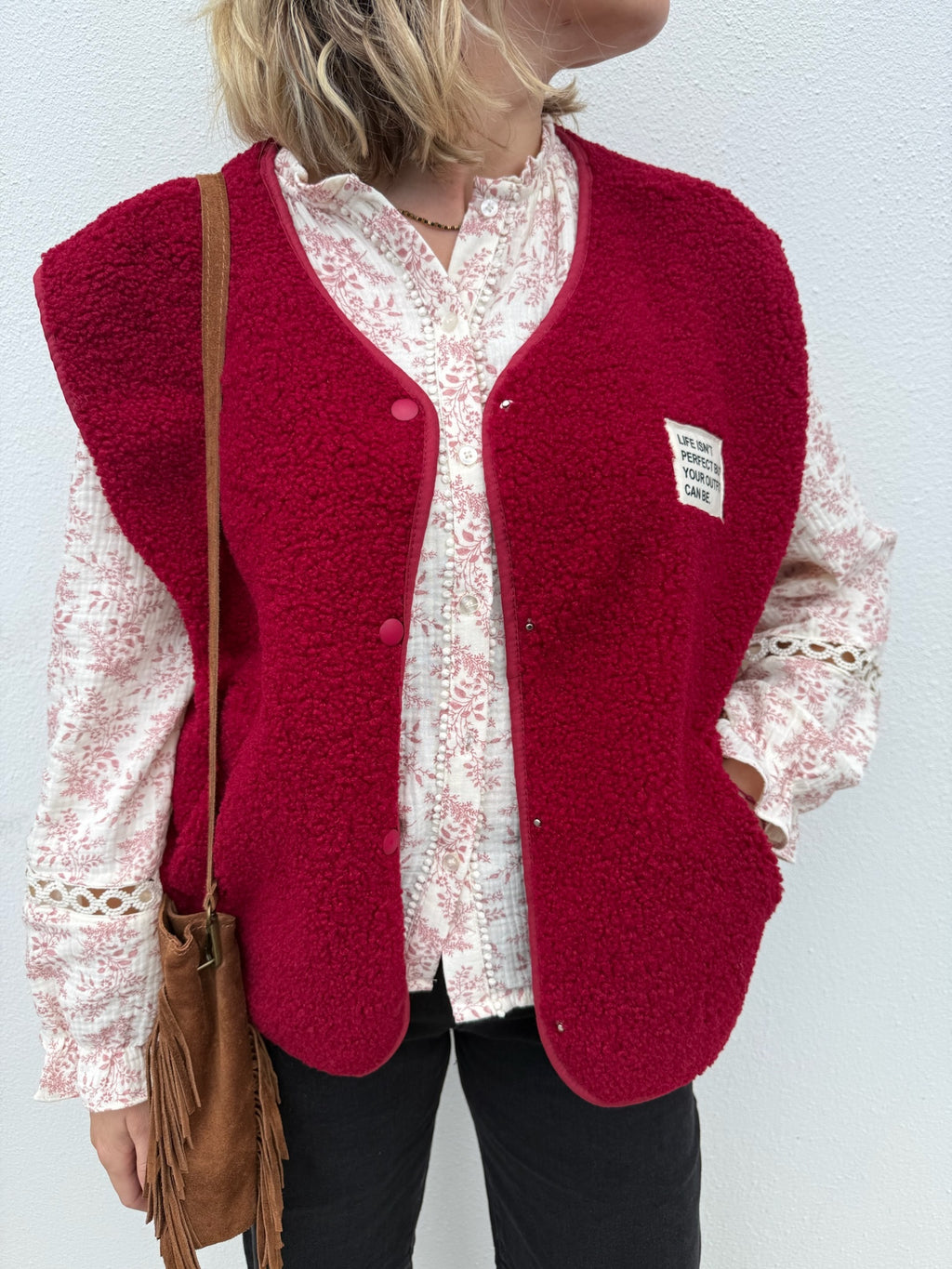 Gilet sans manches MARC - Bordeaux