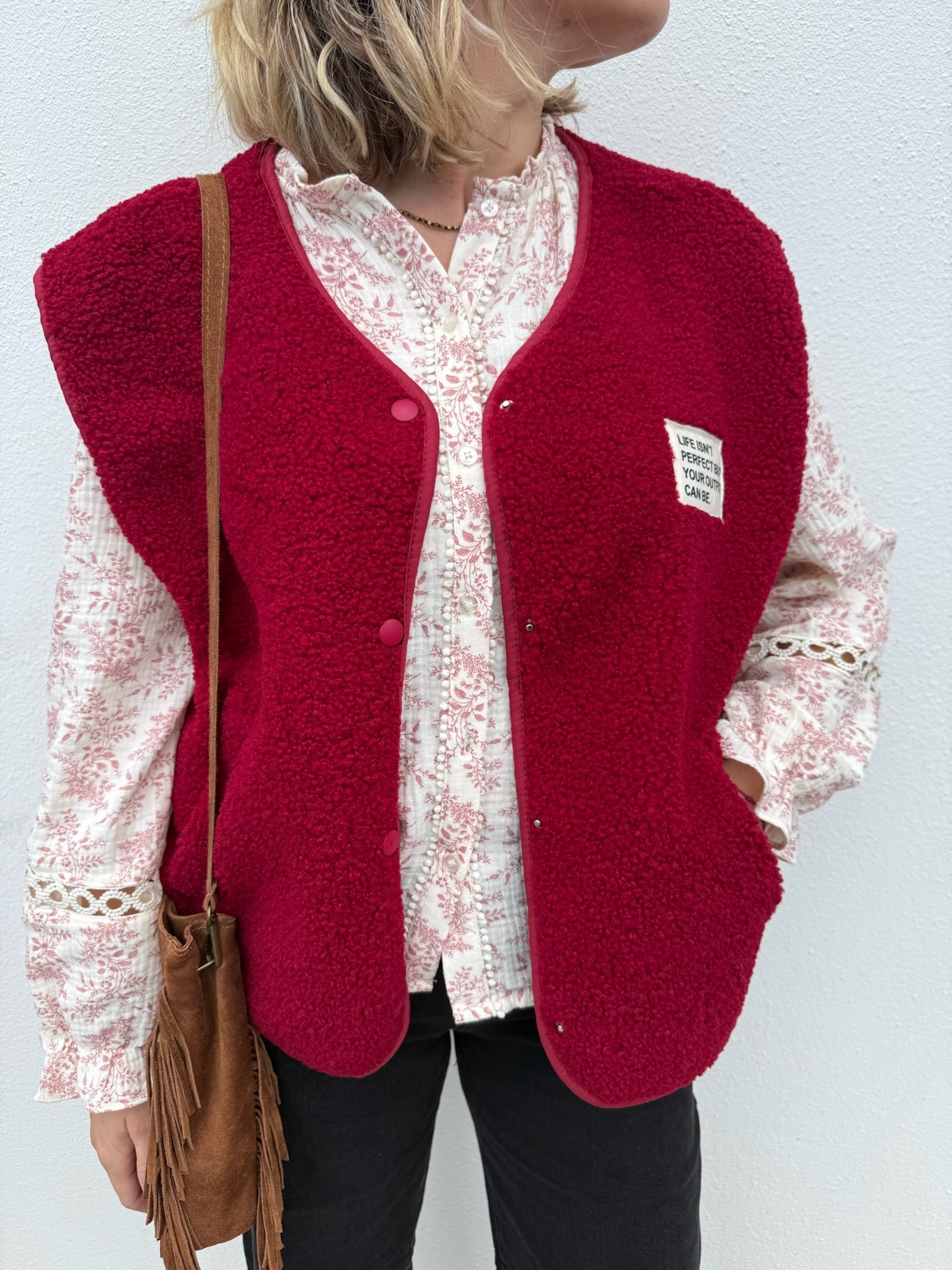 Gilet sans manches MARC - Bordeaux