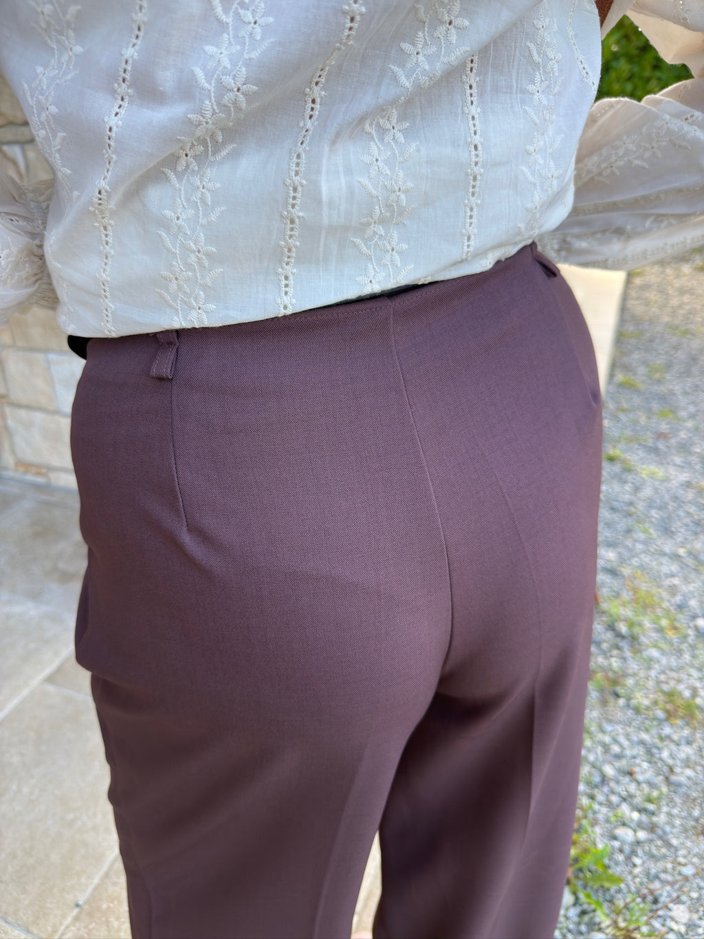 Pantalon tailleur OLIVIA - Café