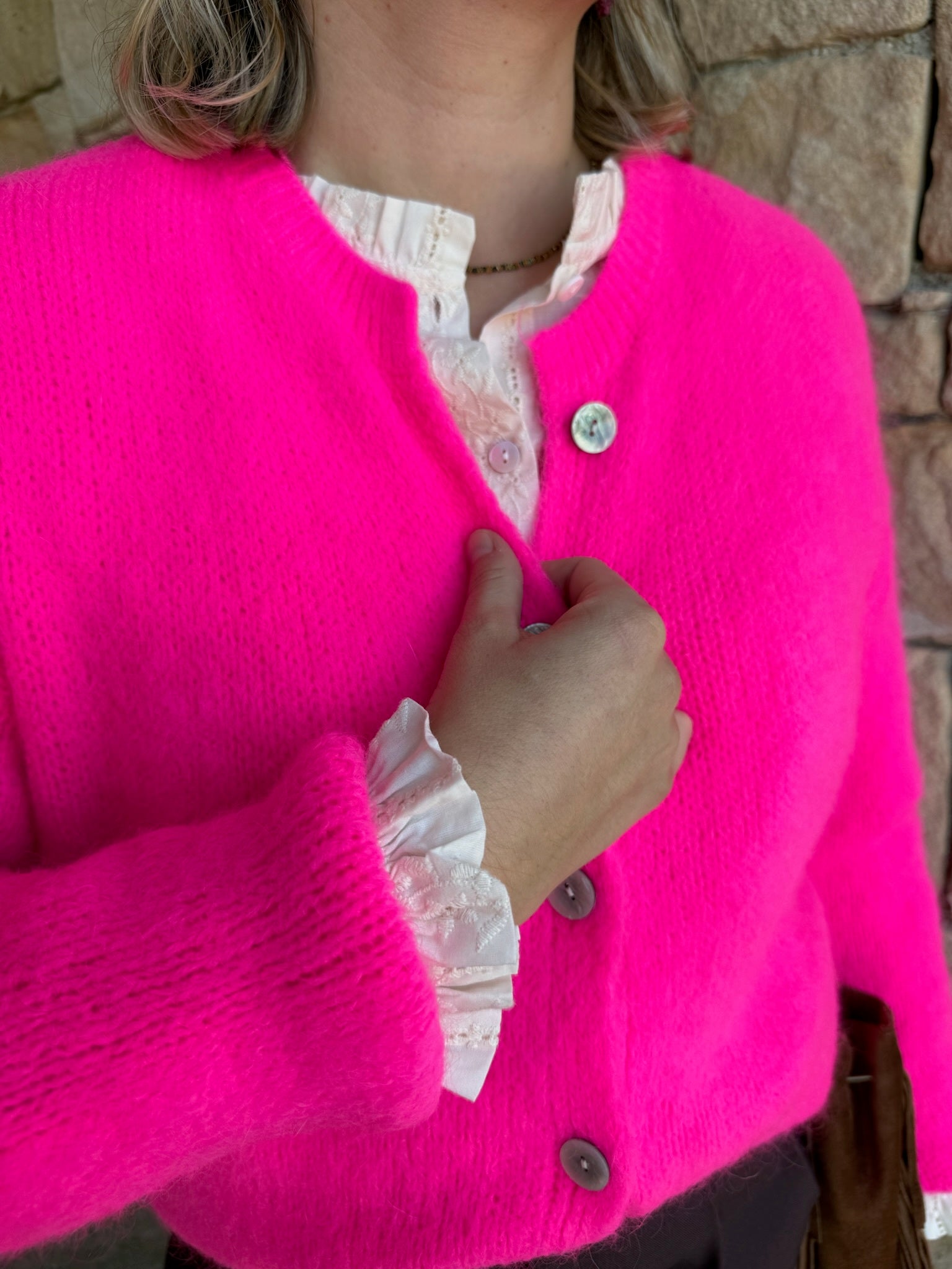 Gilet MATHIEU - Rose Fluo