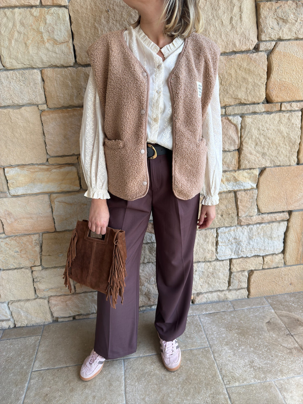 Gilet sans manches MARC - Beige